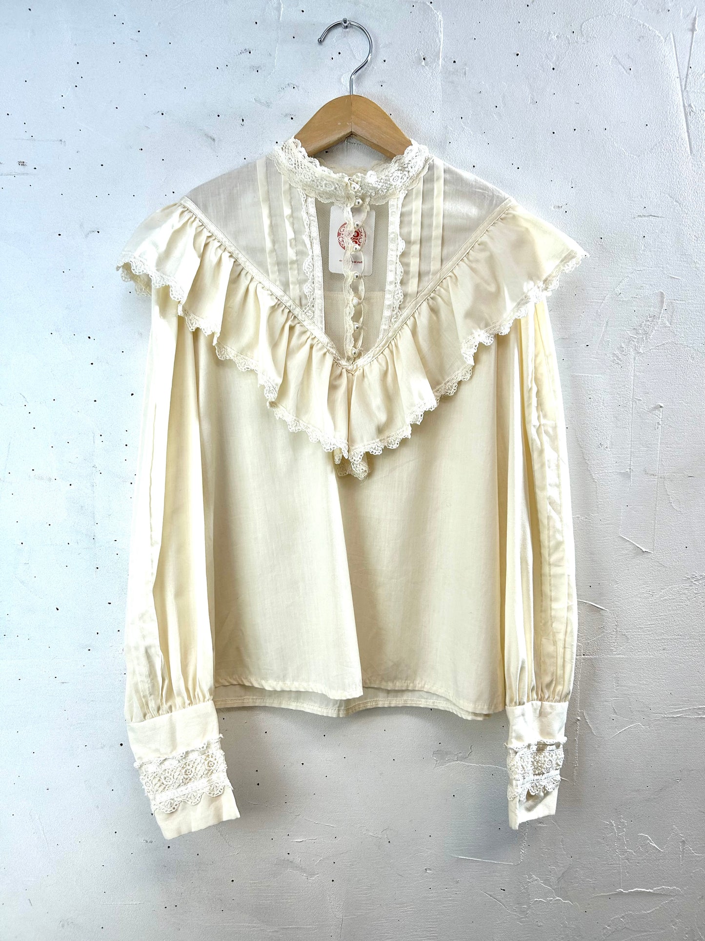 '70sVintage White Blouse 〜GUNNIES〜 [A29337]