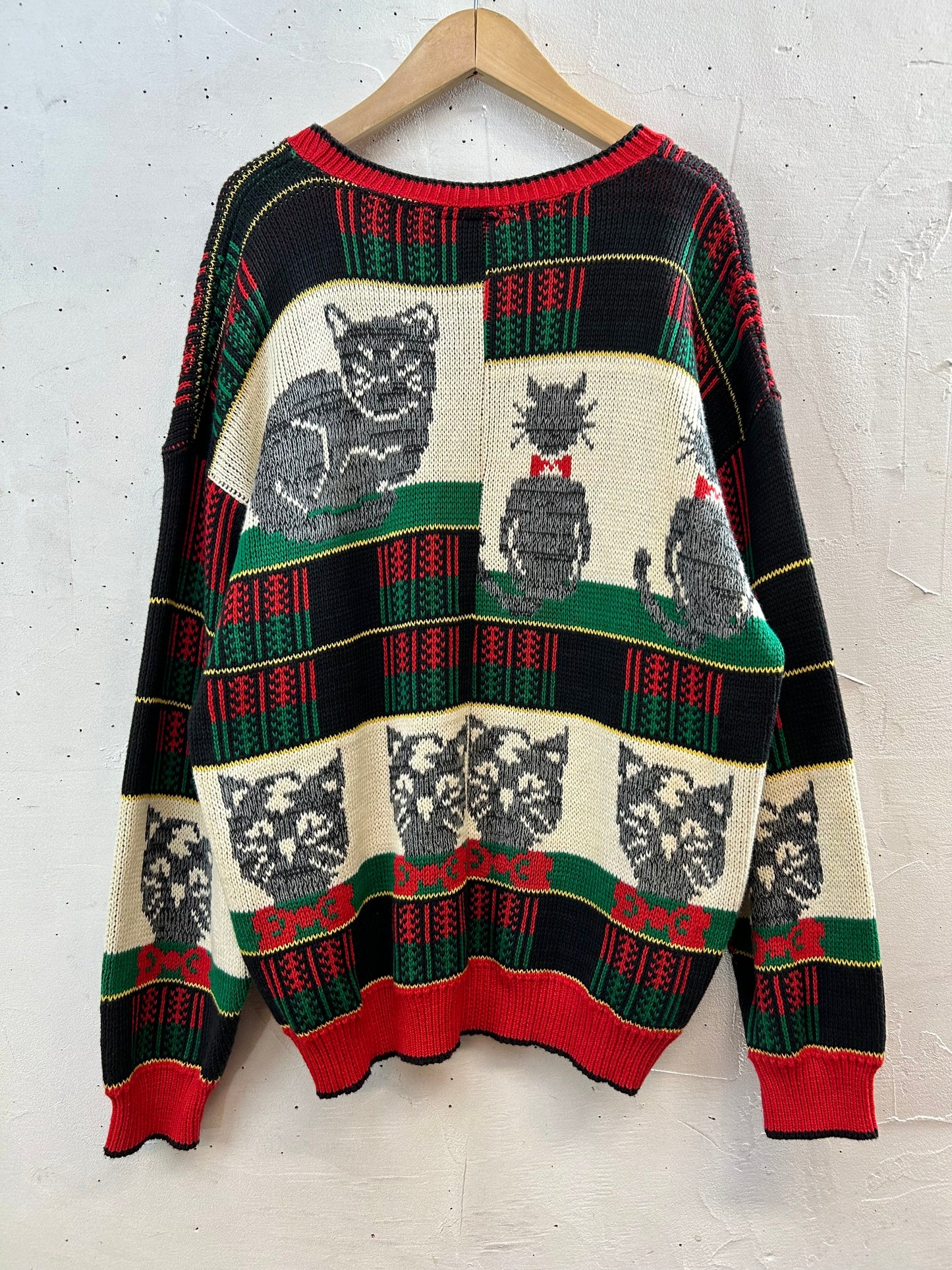 Vintage Cotton Knit Sweater MADE IN USA [K28896]