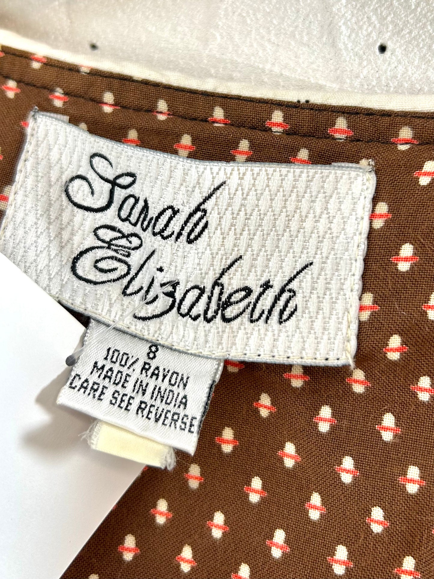 Vintage White Collar Dress  [A29563]