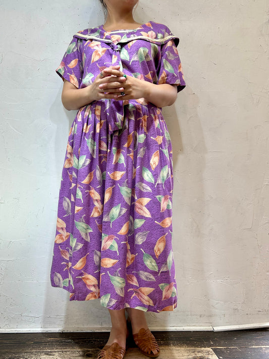 Vintage Indian Rayon Dress [E27147]