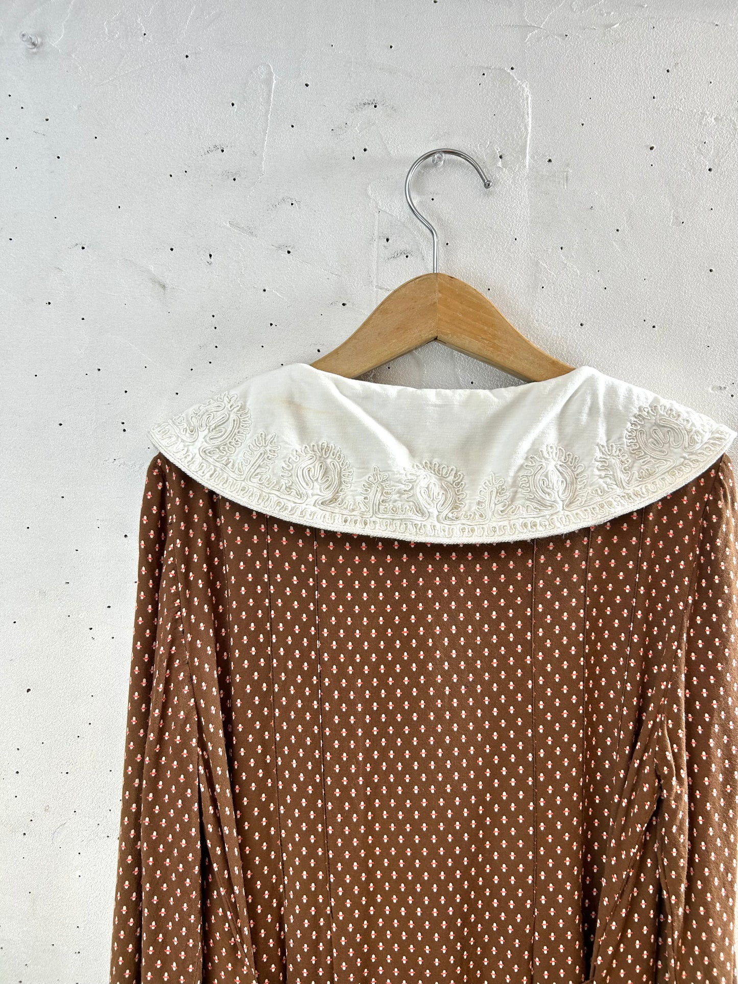 Vintage White Collar Dress  [A29563]