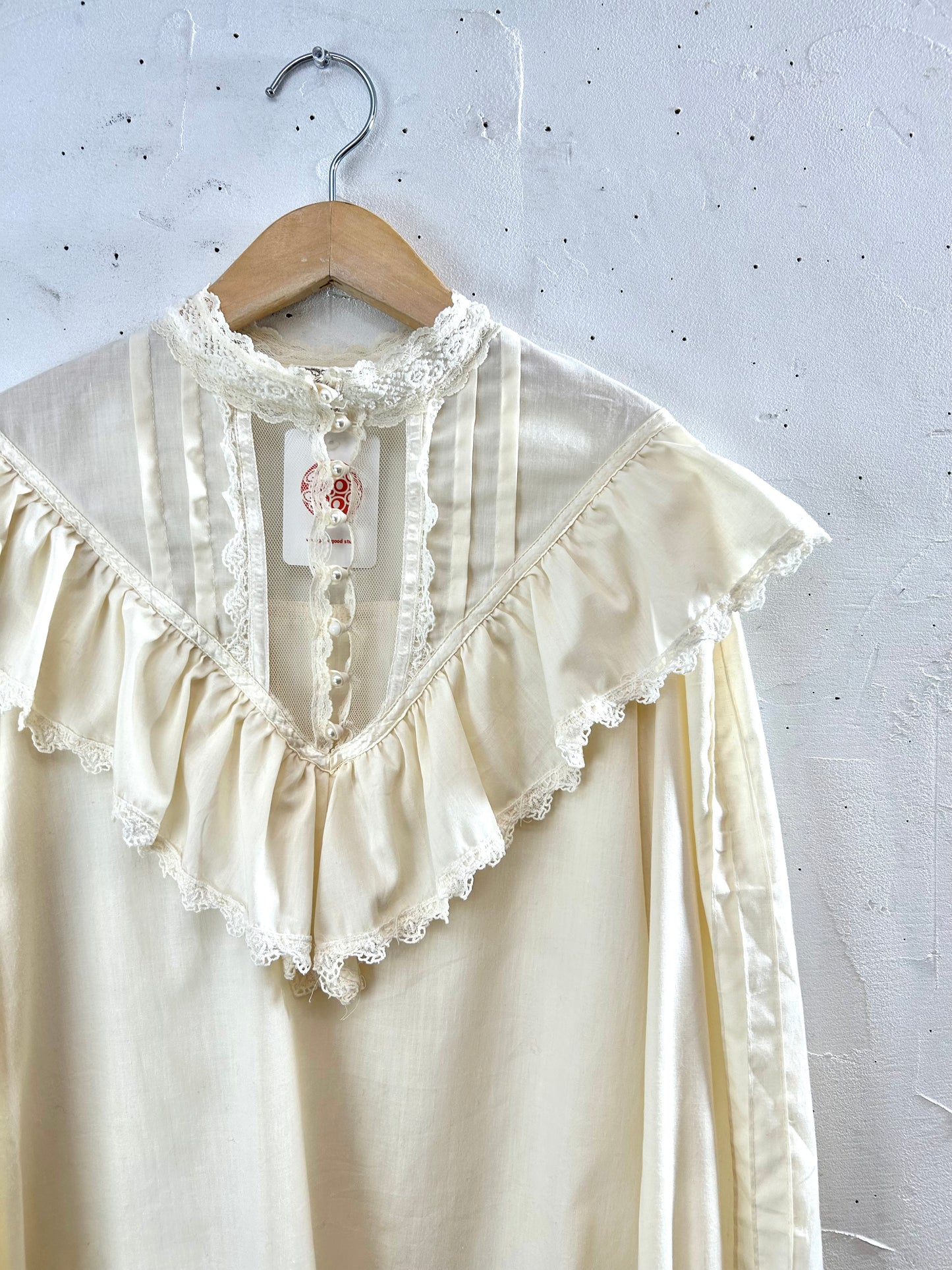 '70sVintage White Blouse 〜GUNNIES〜 [A29337]