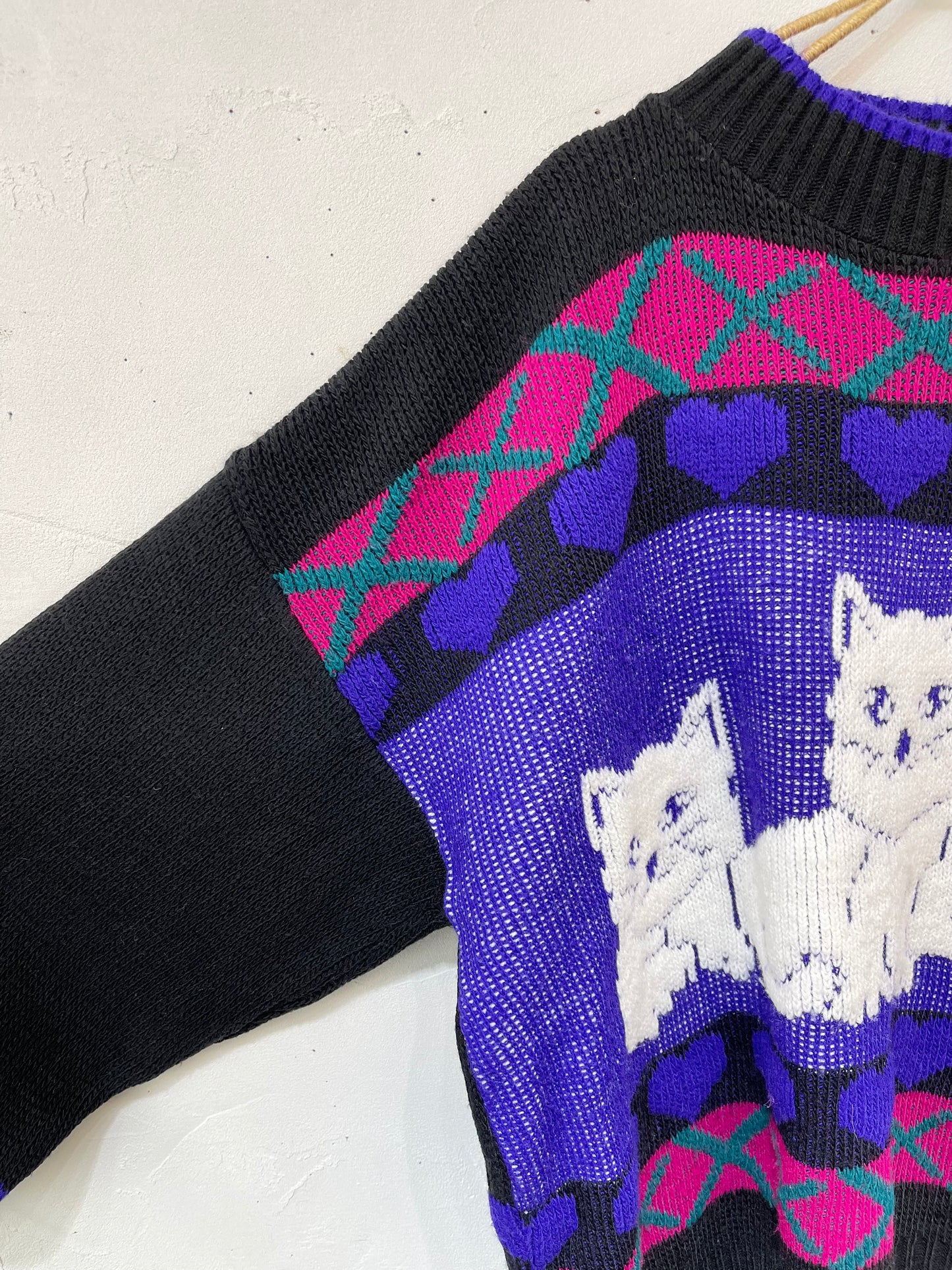 ’80s Vintage Fancy Knit Sweater［K25524］