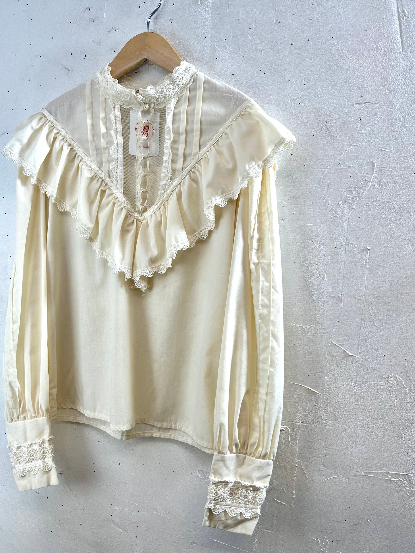 '70sVintage White Blouse 〜GUNNIES〜 [A29337]