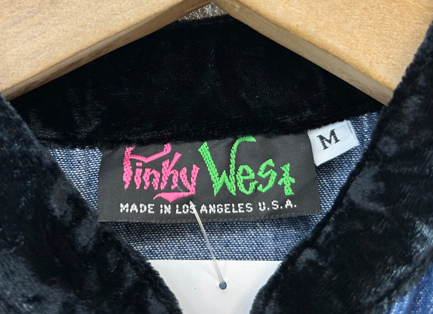 Vintage Denim Dress MADE IN LOS ANGELESE USA [J28680]