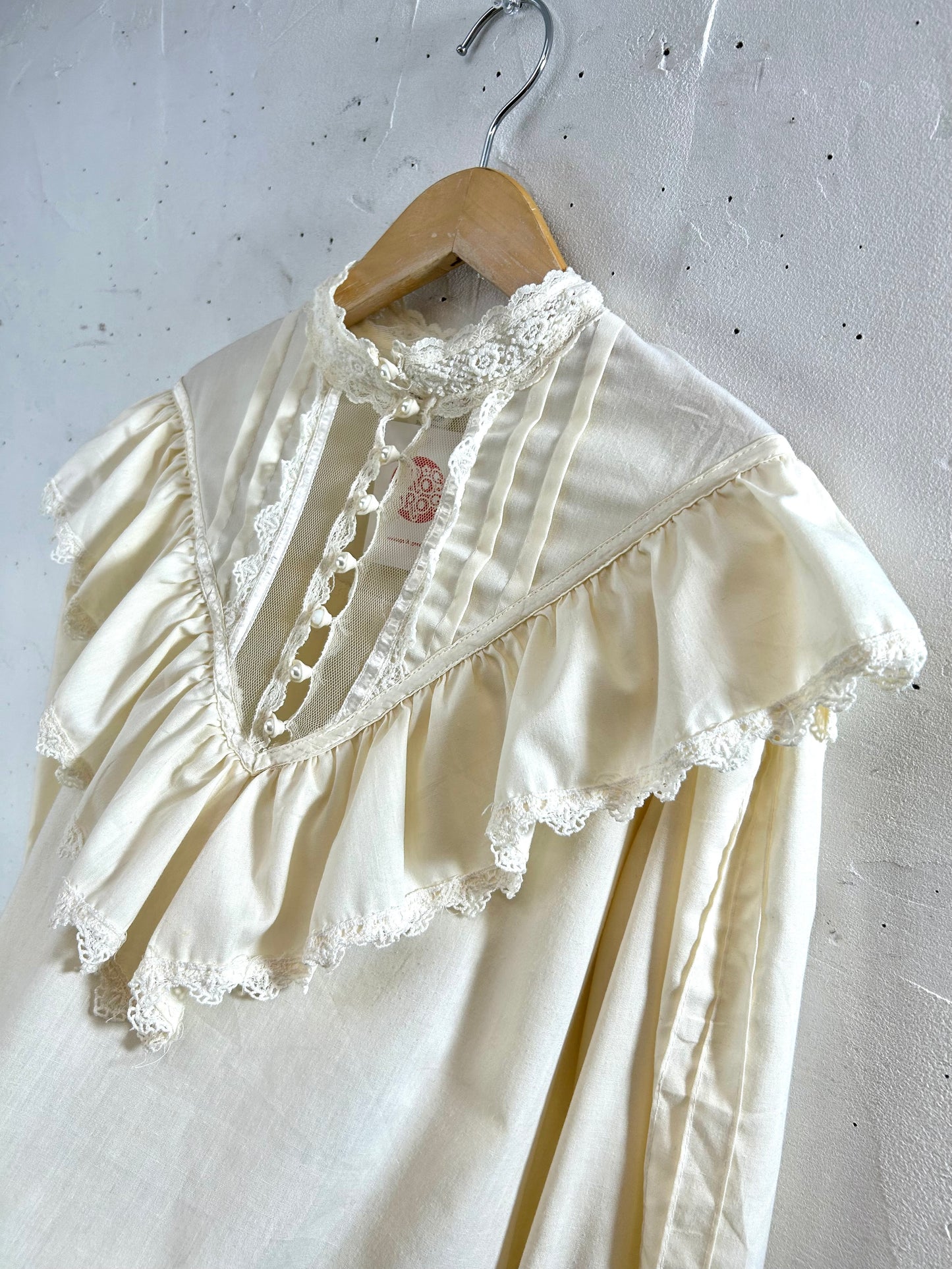 '70sVintage White Blouse 〜GUNNIES〜 [A29337]