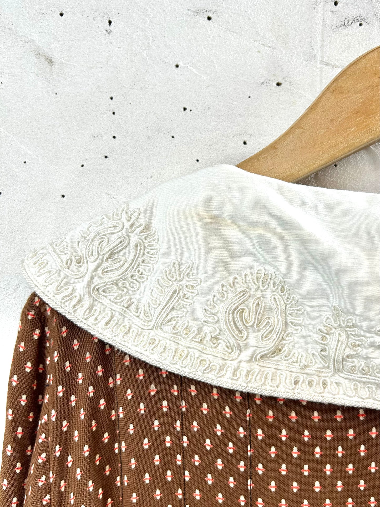Vintage White Collar Dress  [A29563]