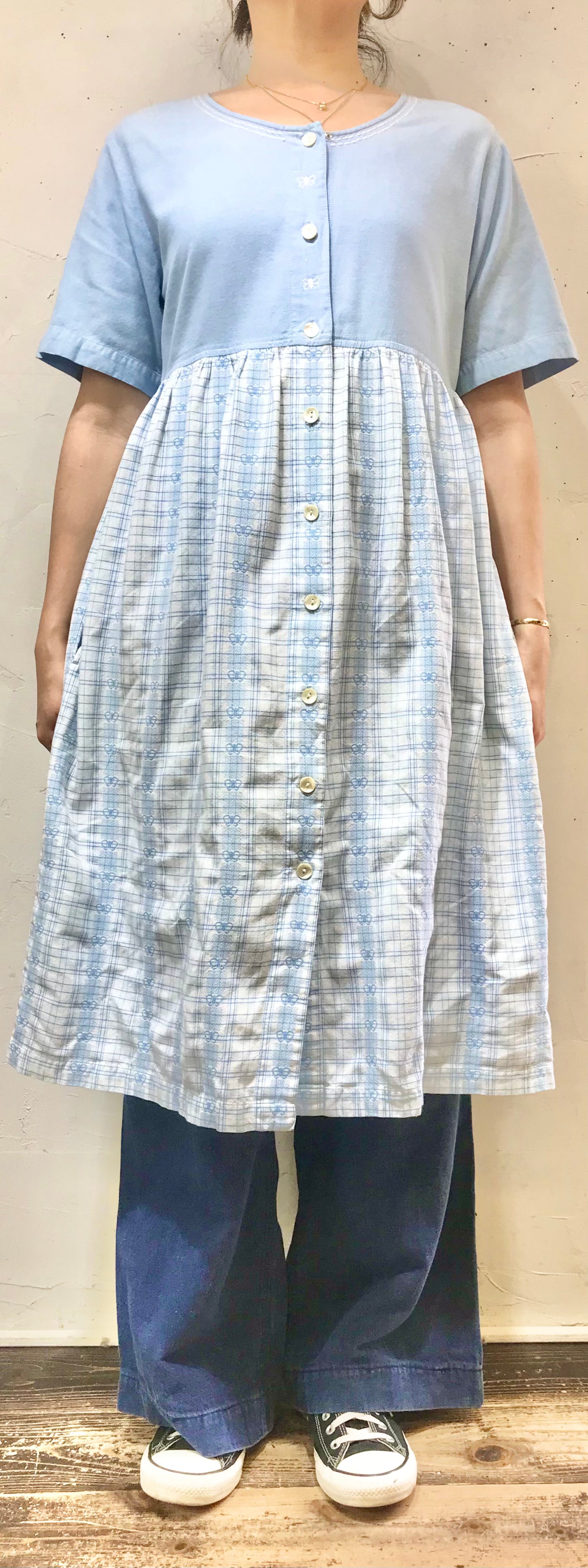 Vintage cotton dress[E24015]