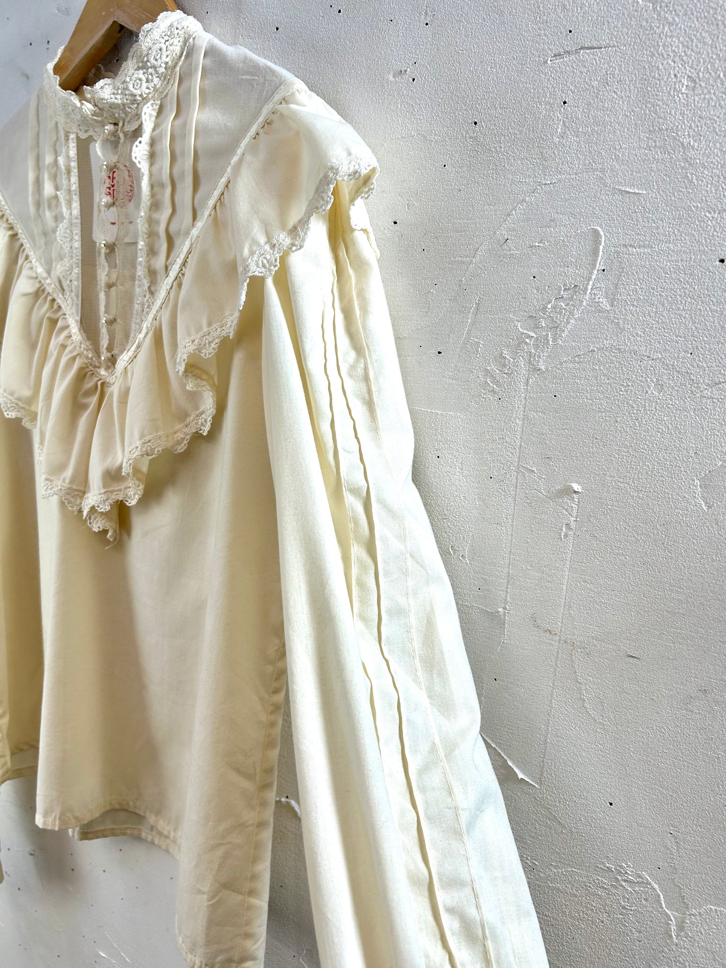 '70sVintage White Blouse 〜GUNNIES〜 [A29337]