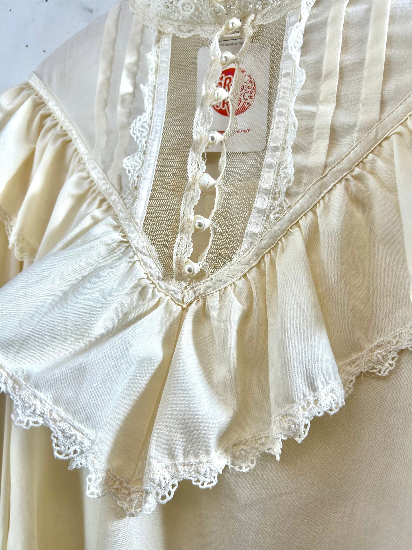 '70sVintage White Blouse 〜GUNNIES〜 [A29337]