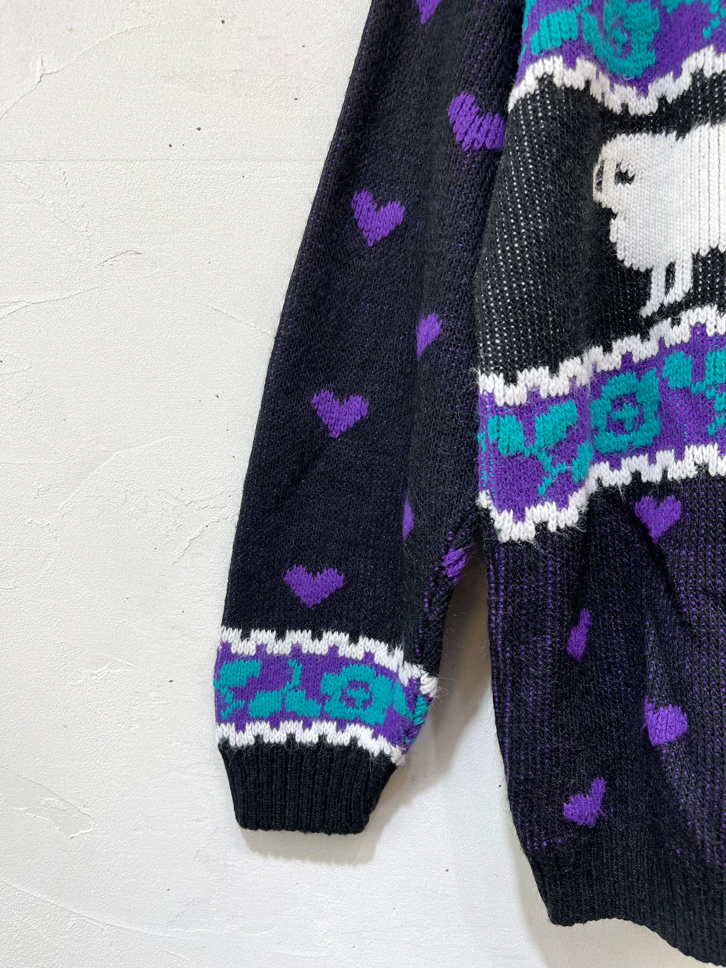 ’80s Vintage Fancy Knit Sweater［K25523］