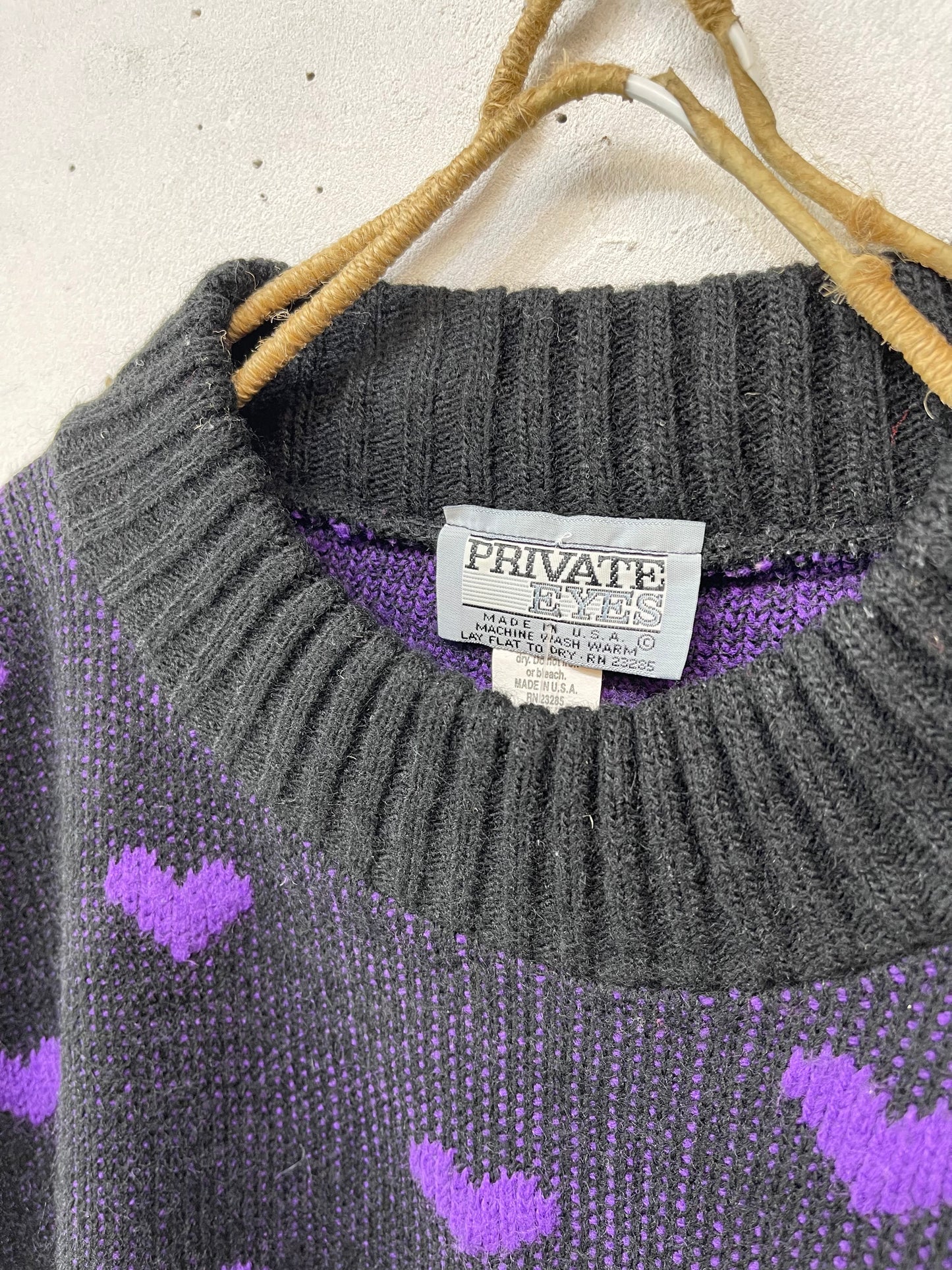 ’80s Vintage Fancy Knit Sweater［K25523］