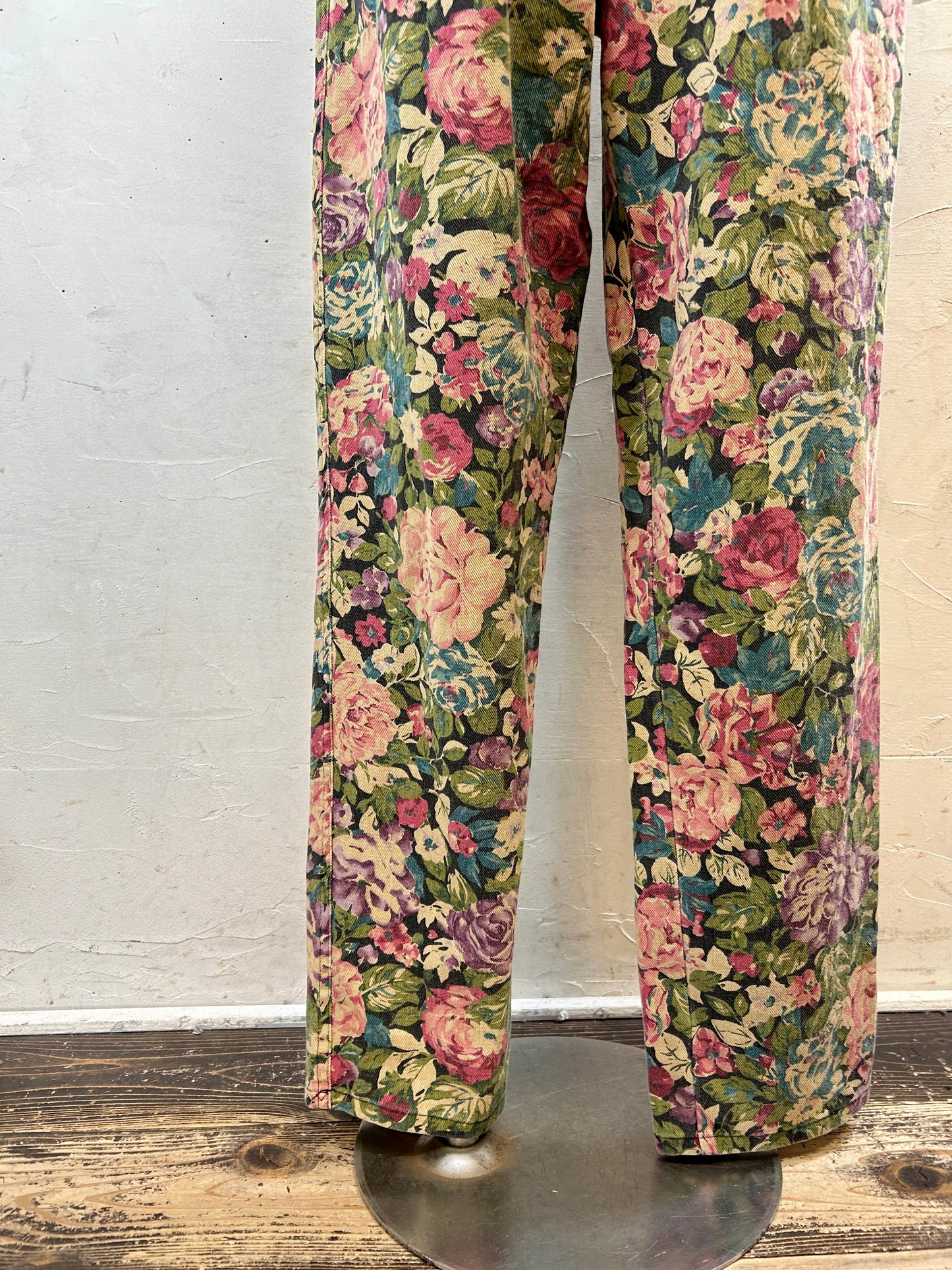 Vintage Flower Pants MADE IN USA [I28458]