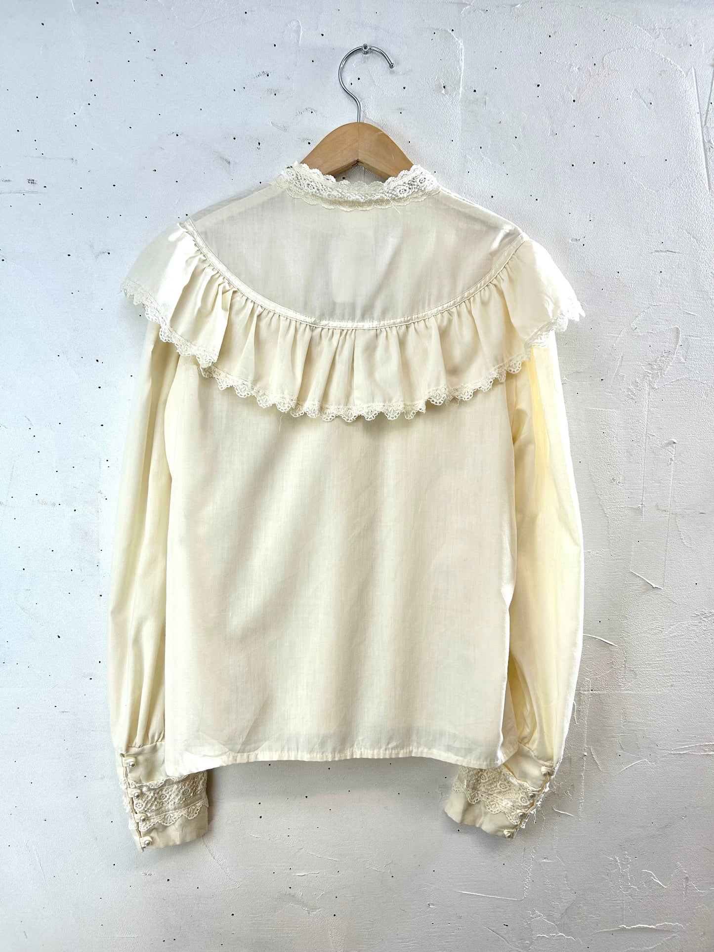 '70sVintage White Blouse 〜GUNNIES〜 [A29337]