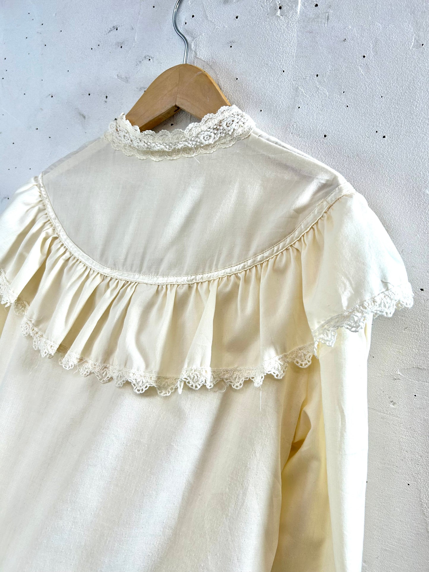 '70sVintage White Blouse 〜GUNNIES〜 [A29337]