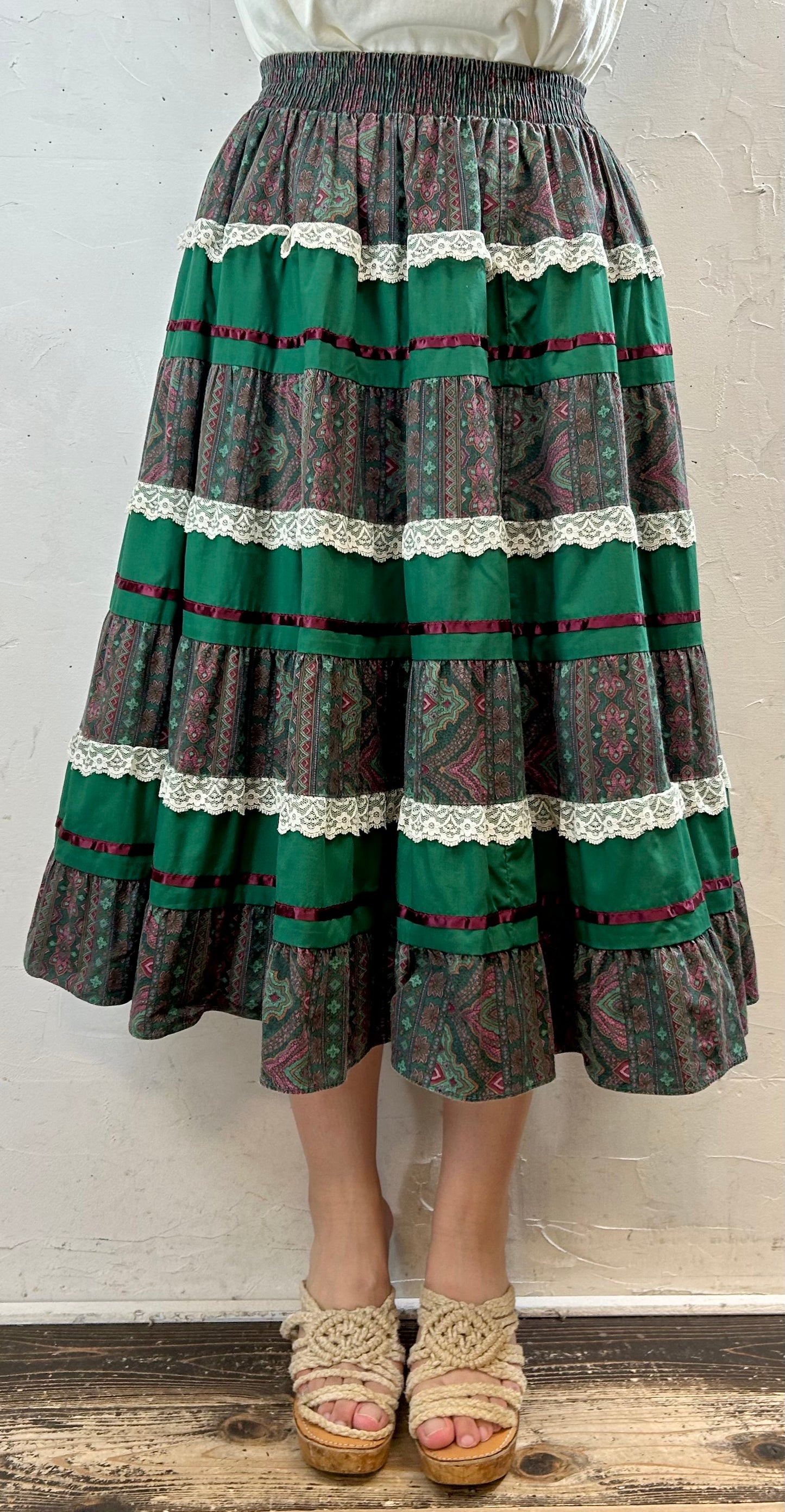 Vintage Tiered Skirt [G28065]