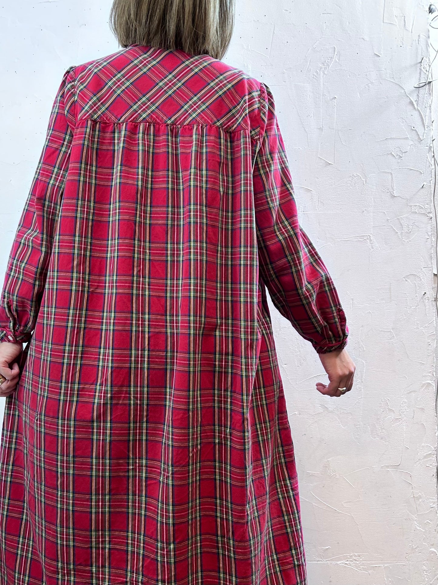 Vintage Plaid Dress 〜L.L.Bean〜 [L29125]
