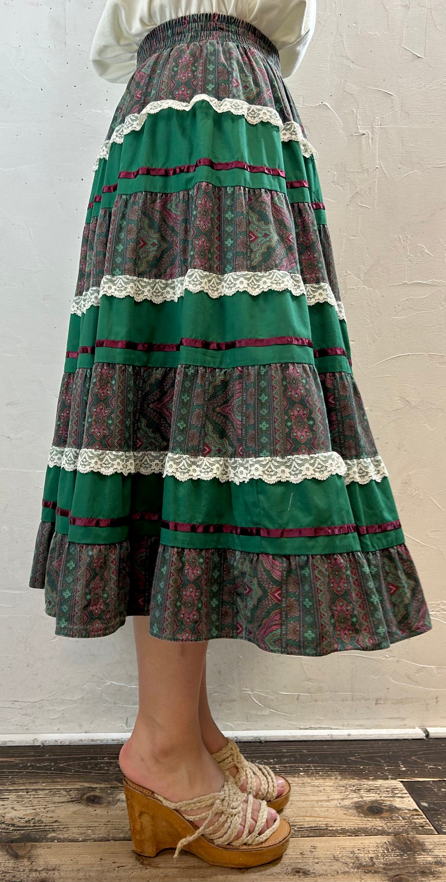 Vintage Tiered Skirt [G28065]