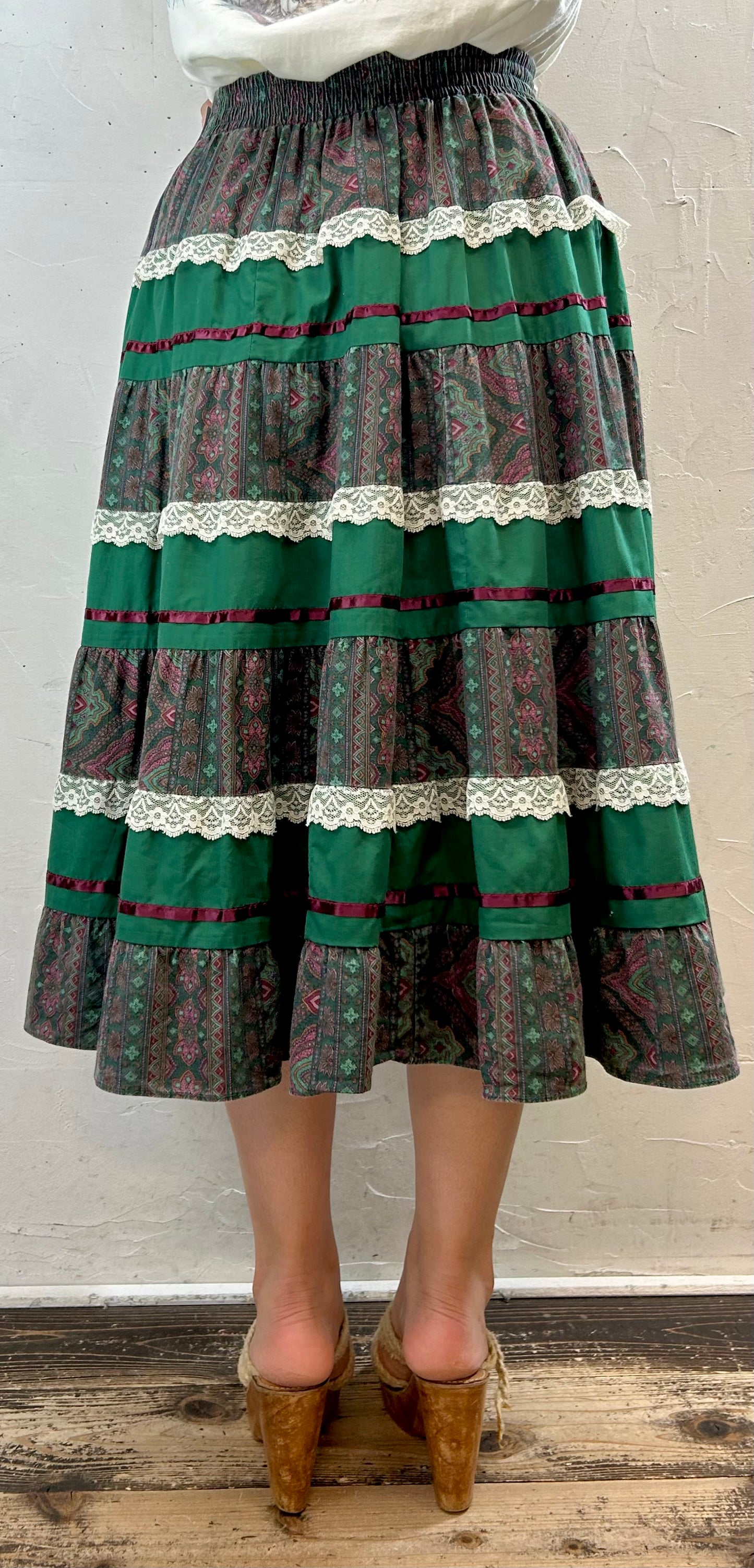 Vintage Tiered Skirt [G28065]