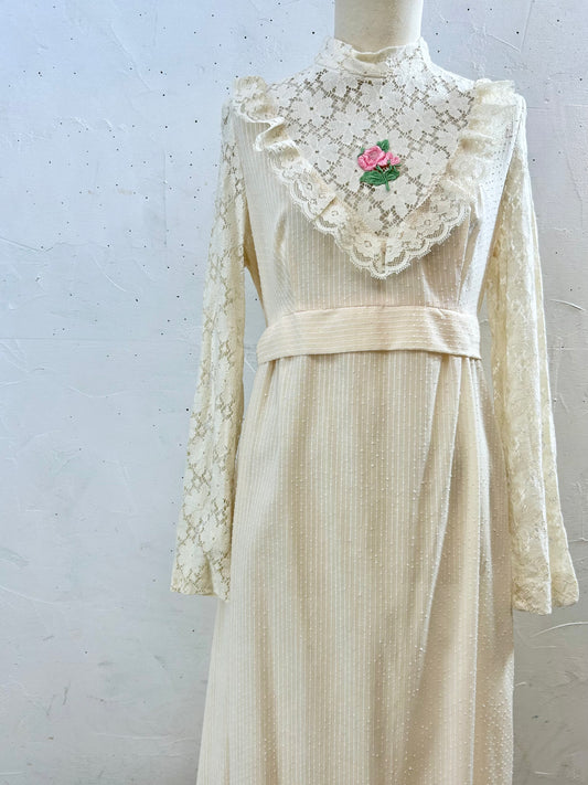 '70s Vintage Dress [H28251]