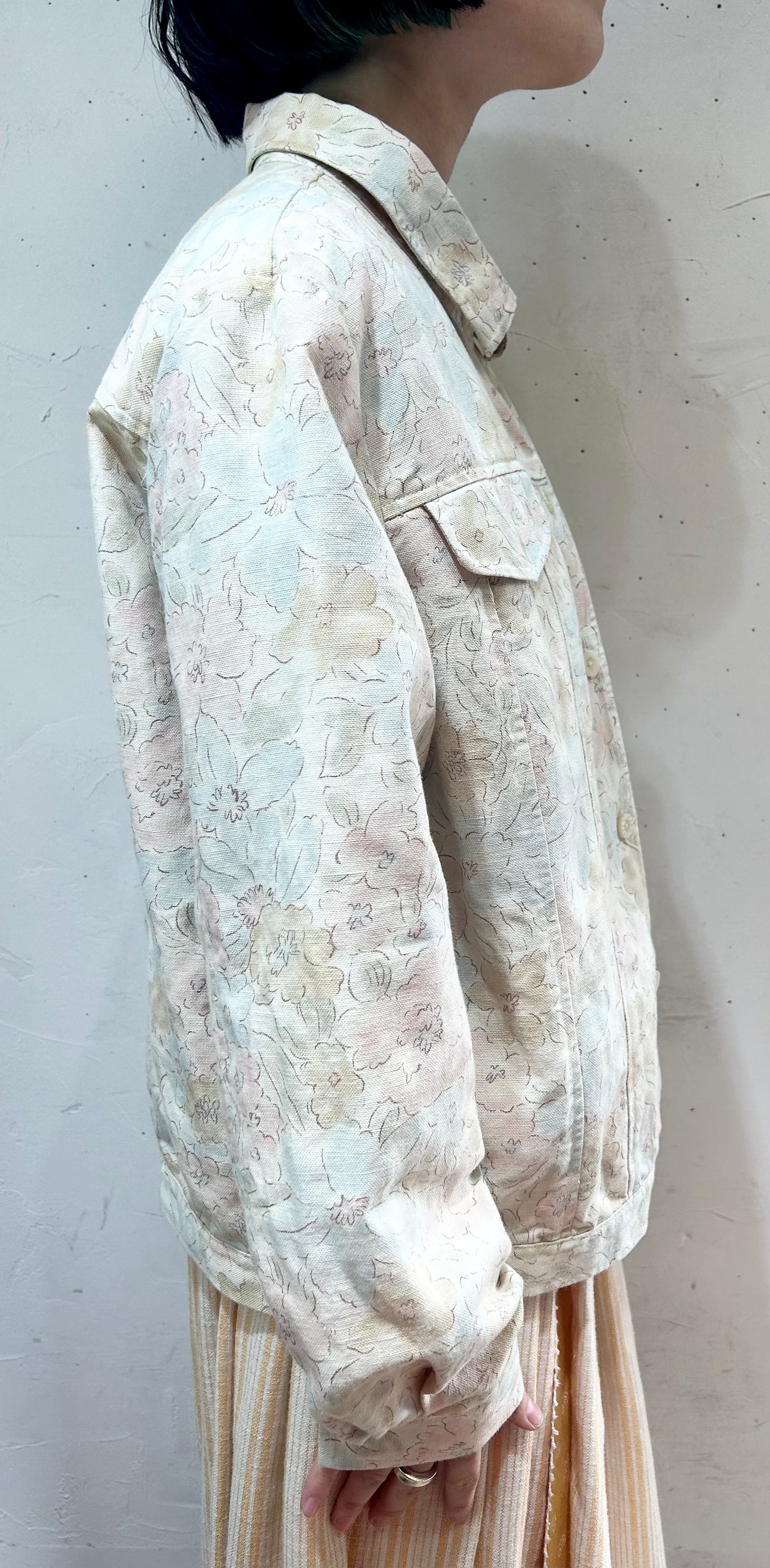 Vintage Cotton Linen Jacket [I24952]