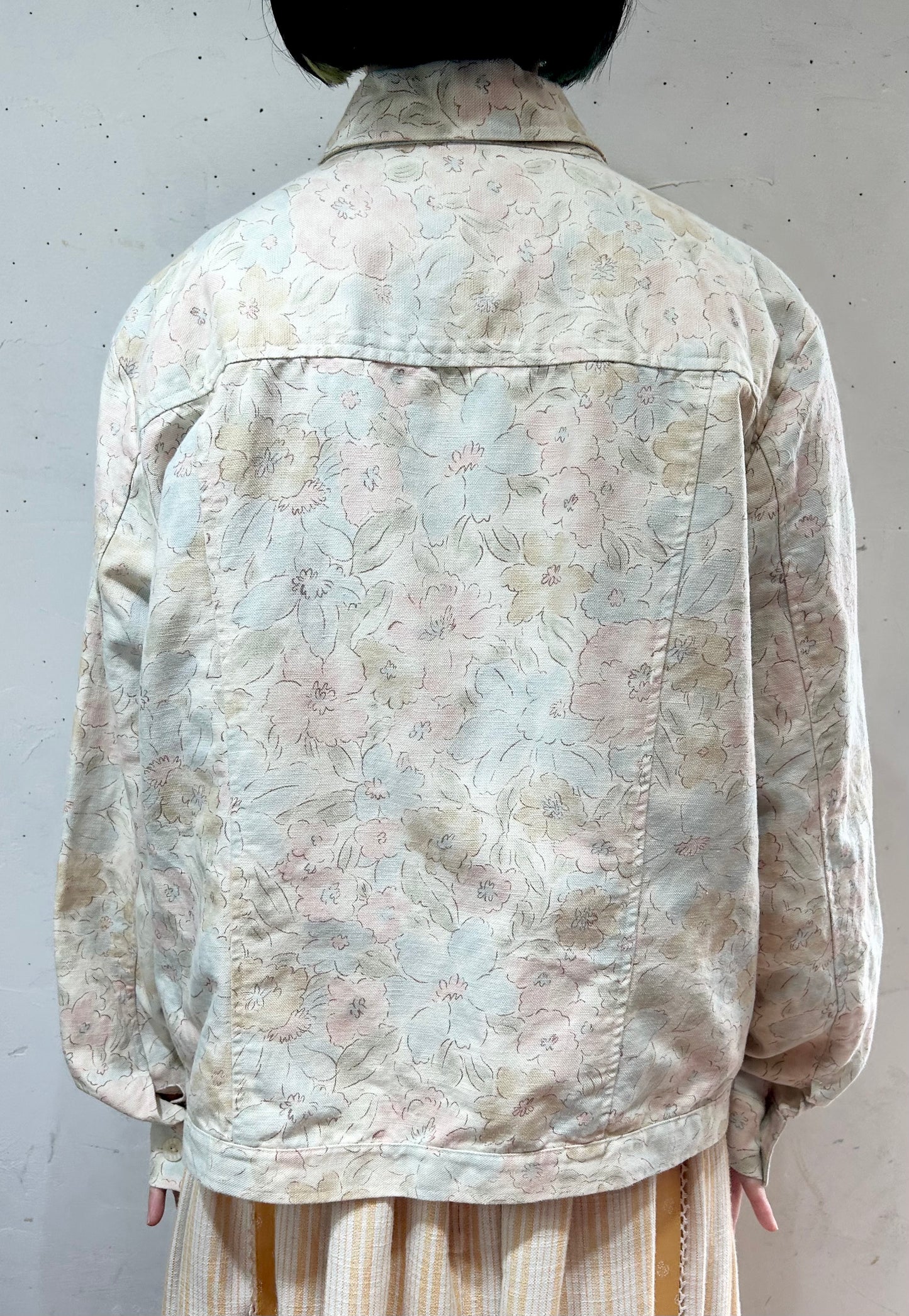 Vintage Cotton Linen Jacket [I24952]