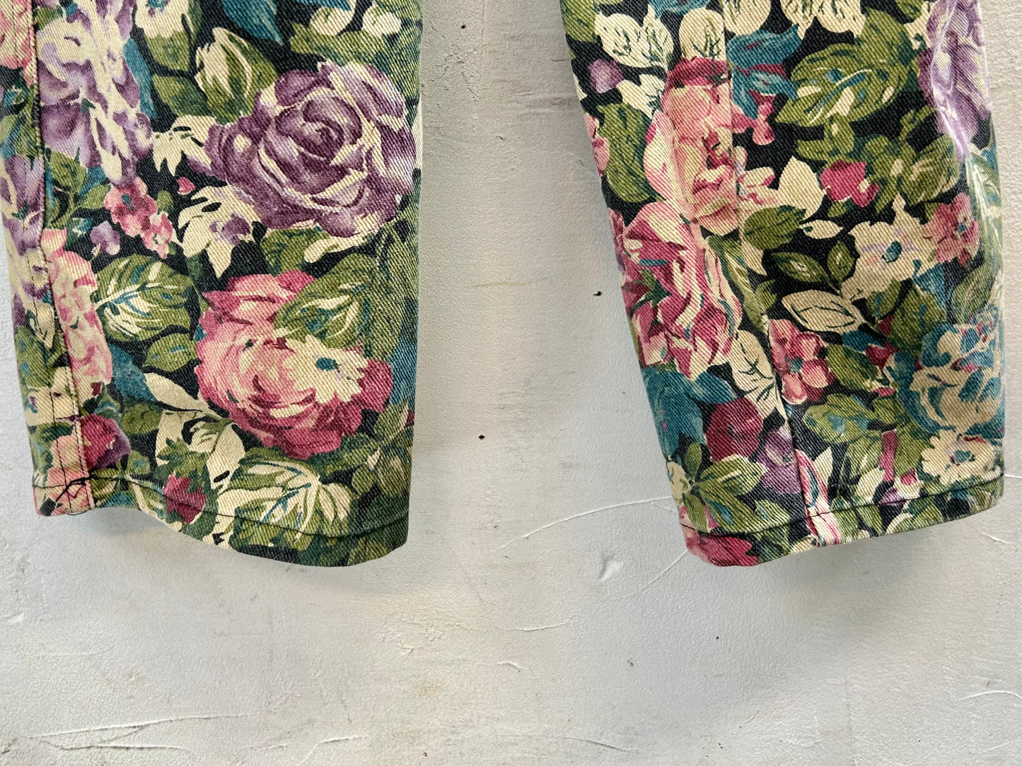 Vintage Flower Pants MADE IN USA [I28458]