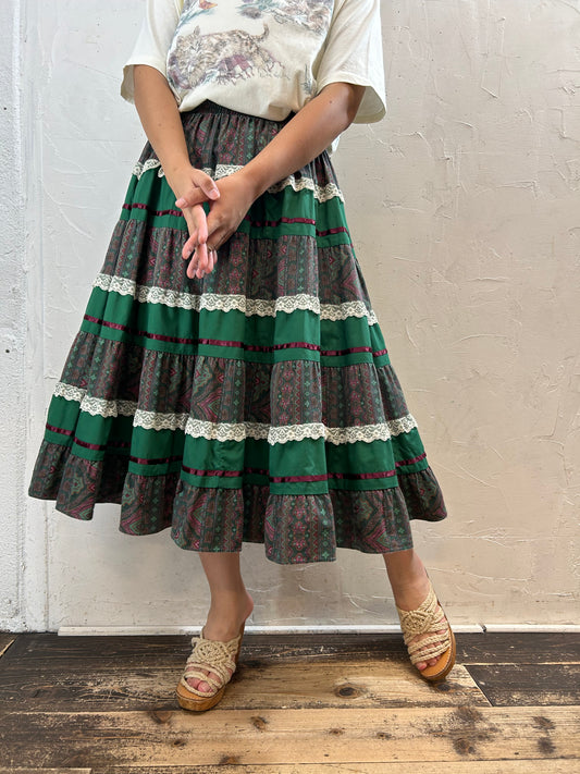 Vintage Tiered Skirt [G28065]