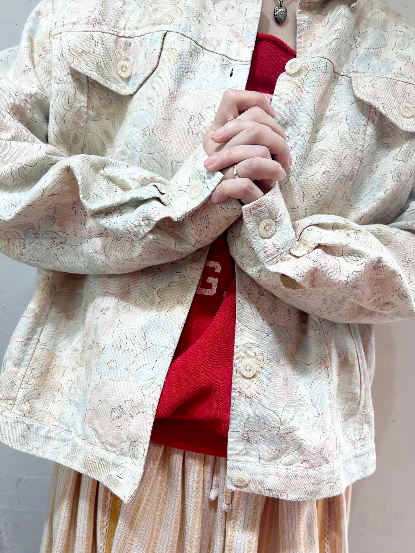 Vintage Cotton Linen Jacket [I24952]