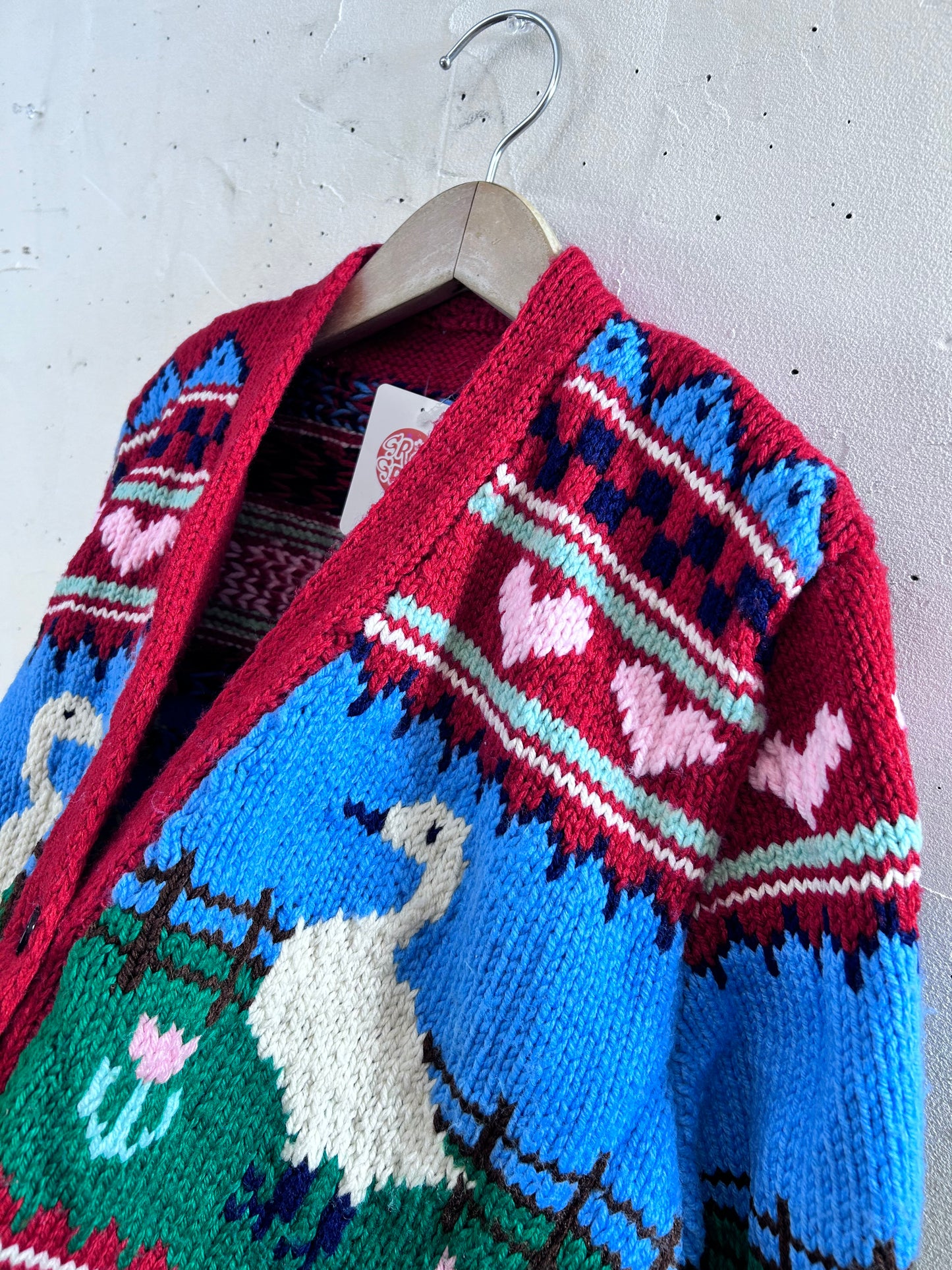 Vintage Hand Knit Cardigan [L29124]