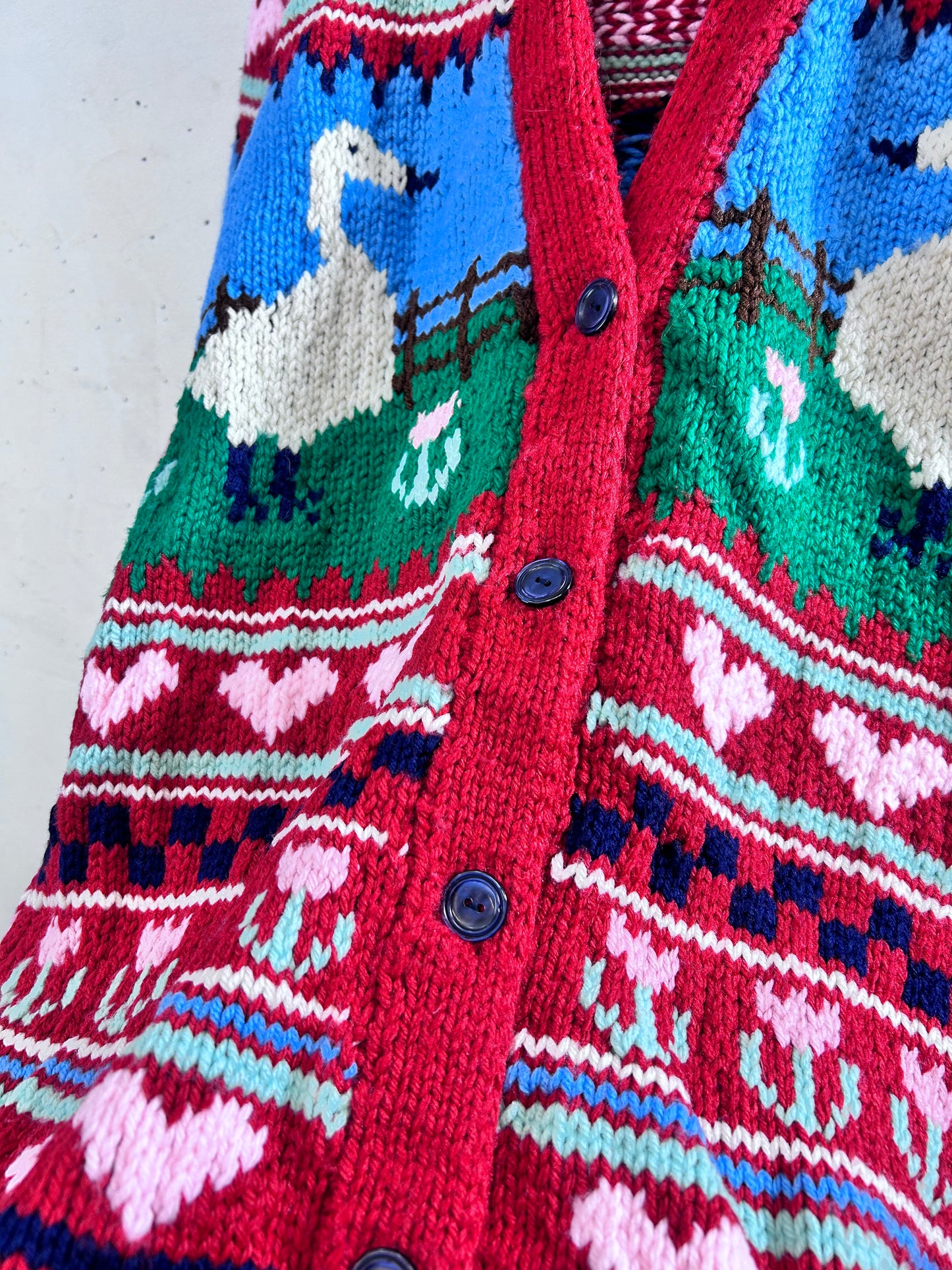 Vintage Hand Knit Cardigan [L29124]