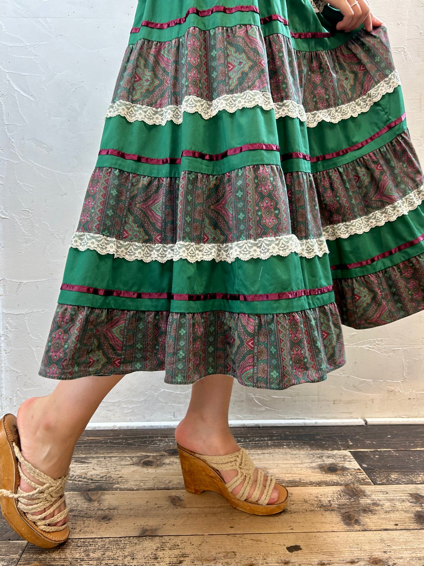 Vintage Tiered Skirt [G28065]