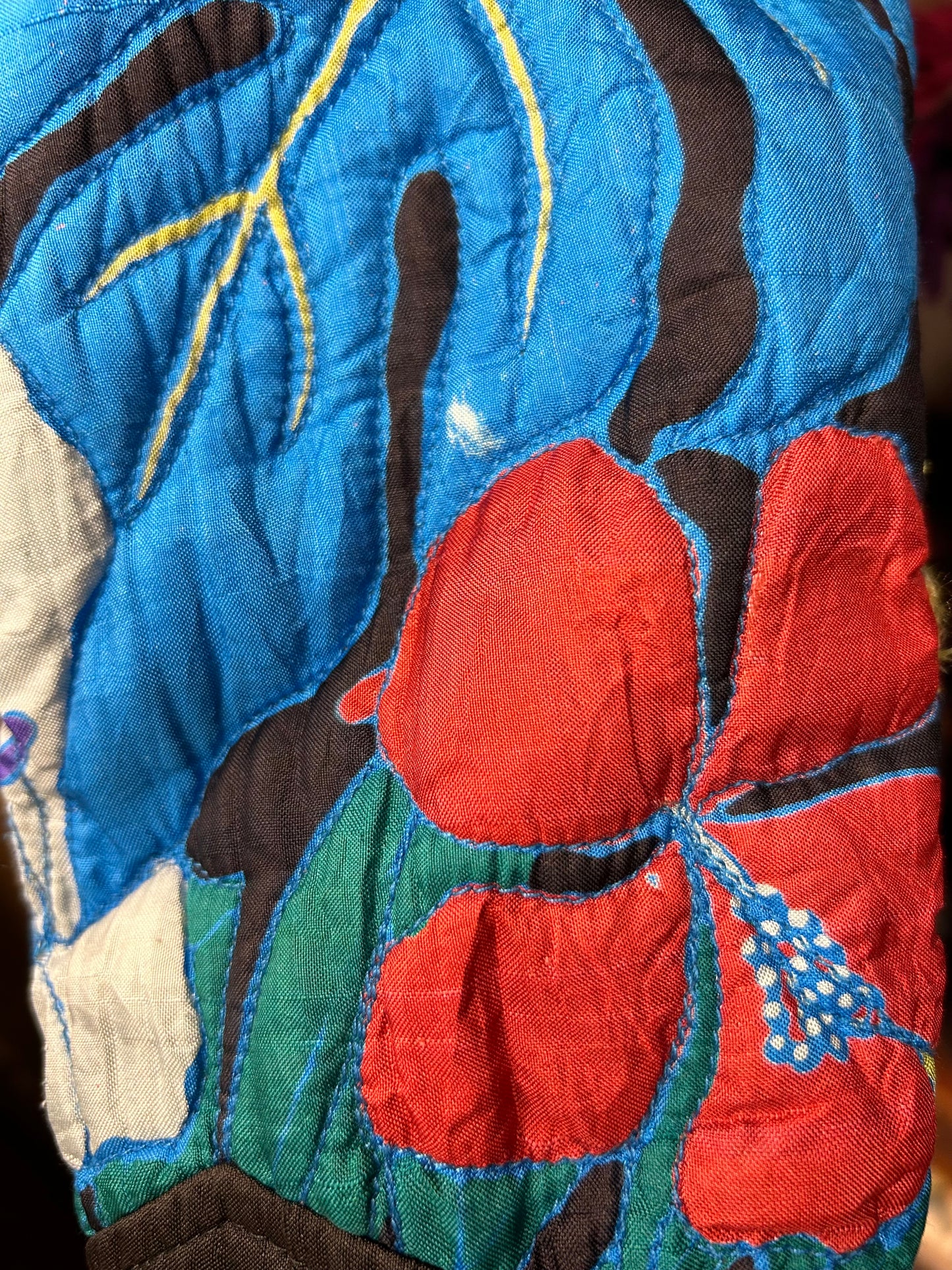 Vintage Quilting Silk Jacket [J28682]