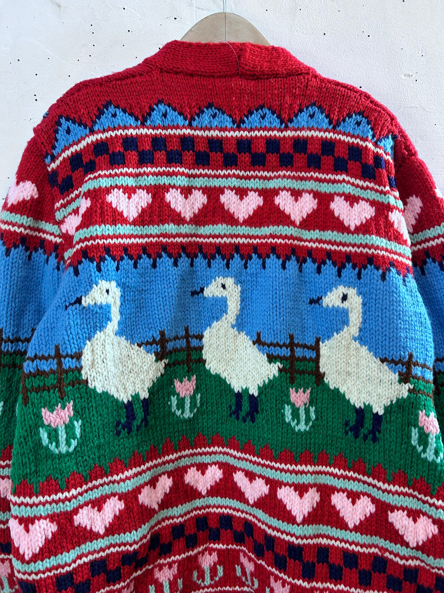 Vintage Hand Knit Cardigan [L29124]