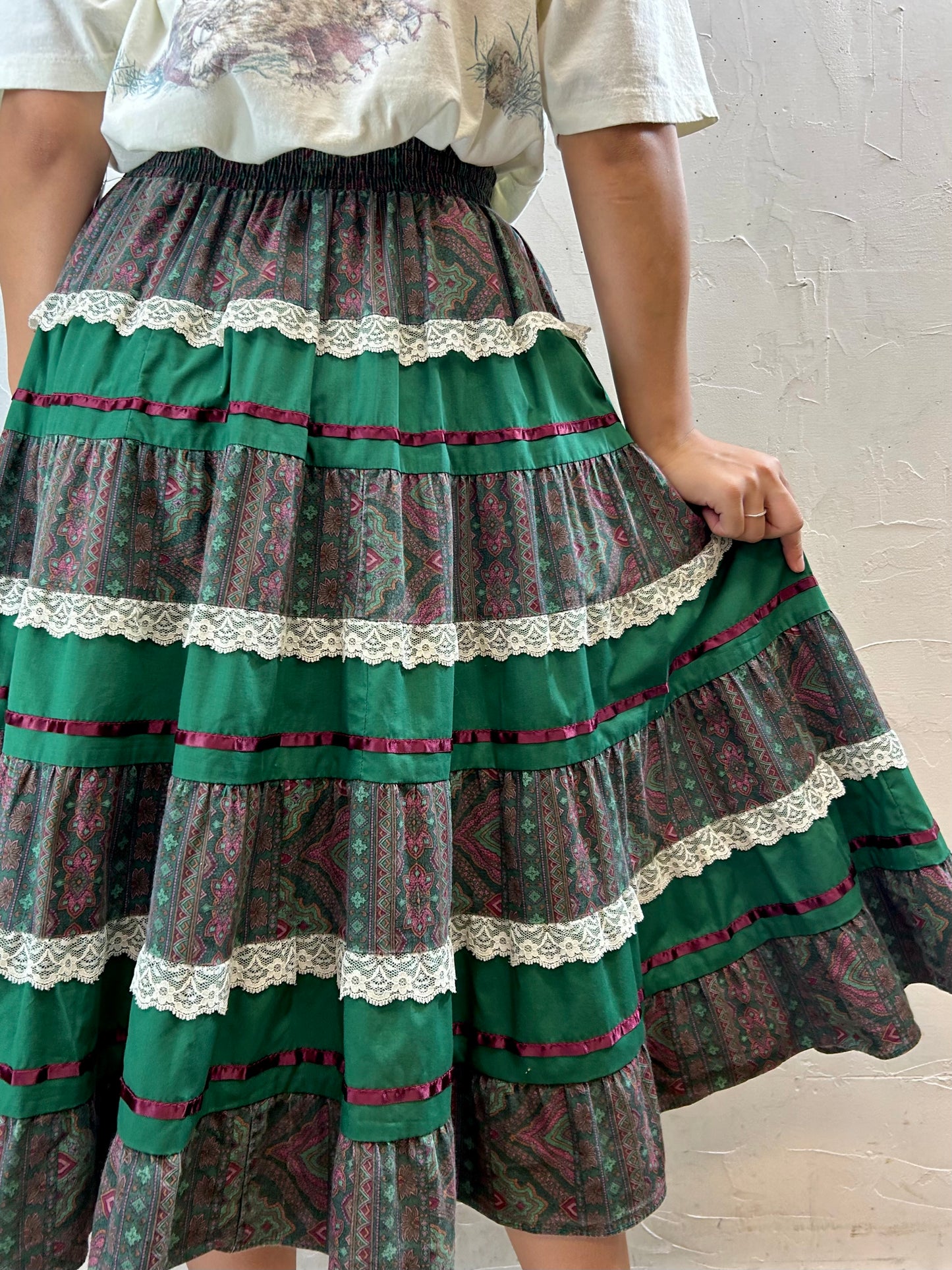 Vintage Tiered Skirt [G28065]