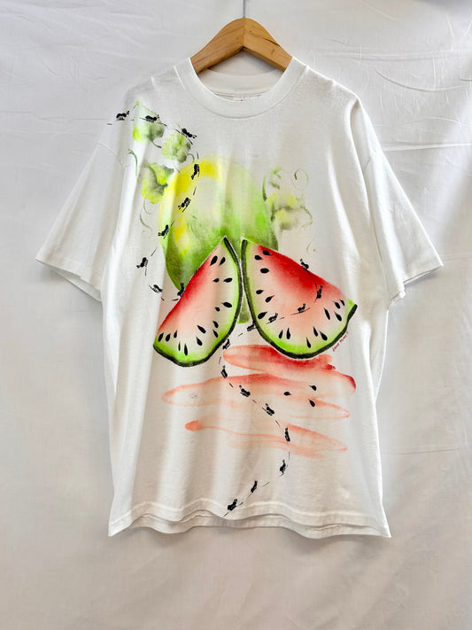 Vintage Hand Painted T-Shirt MADE IN USA [F27753]