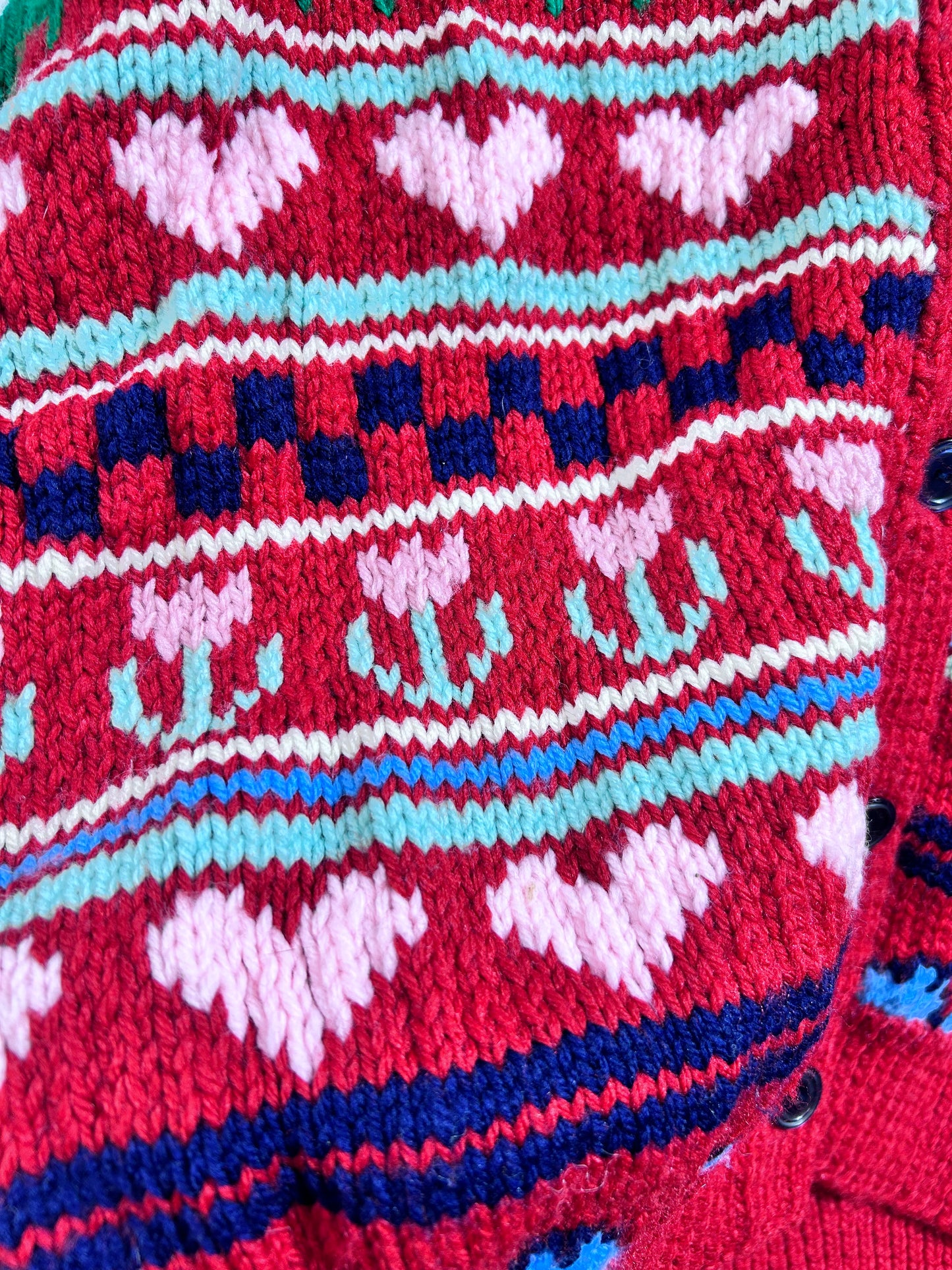 Vintage Hand Knit Cardigan [L29124]