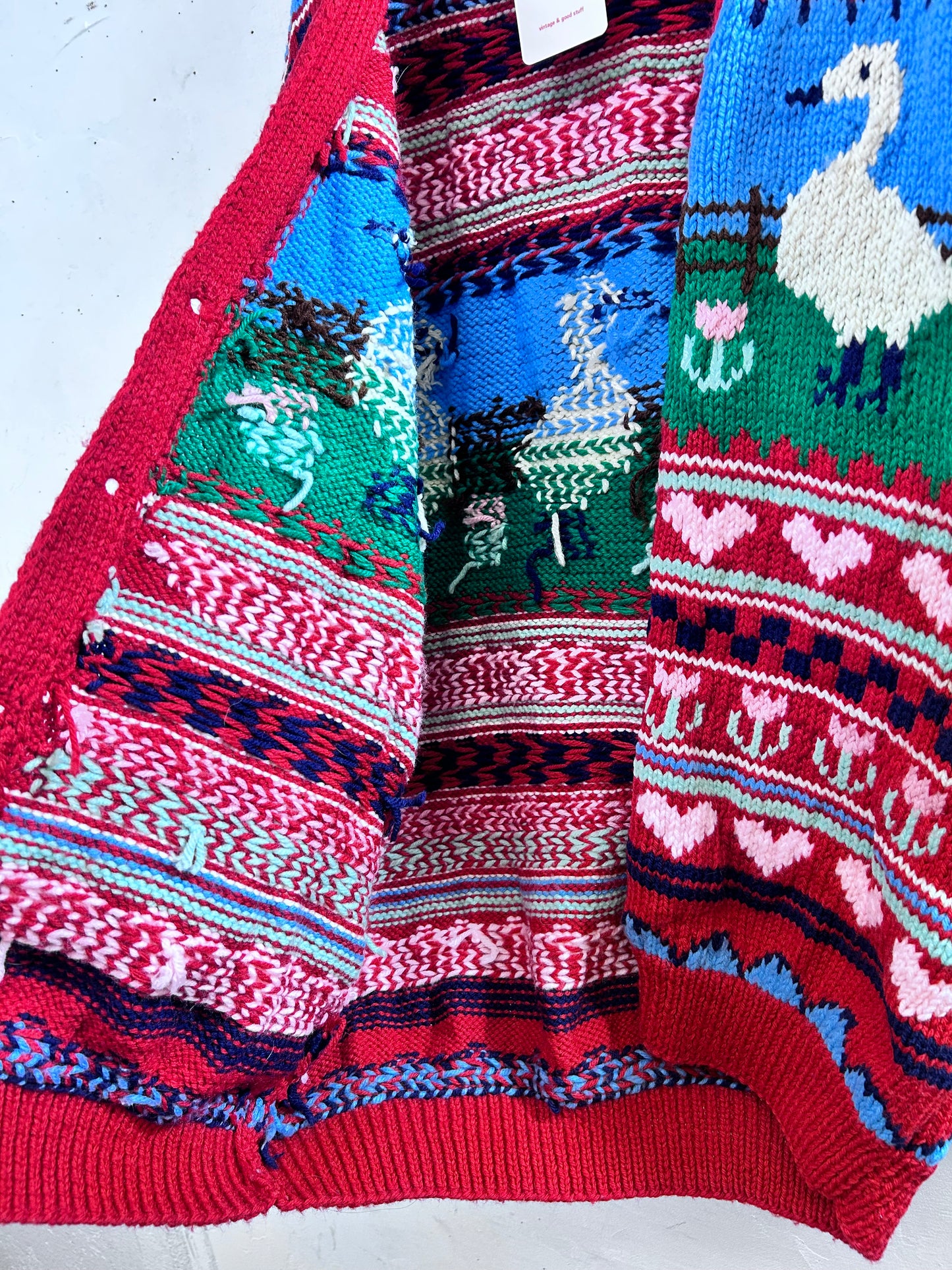 Vintage Hand Knit Cardigan [L29124]