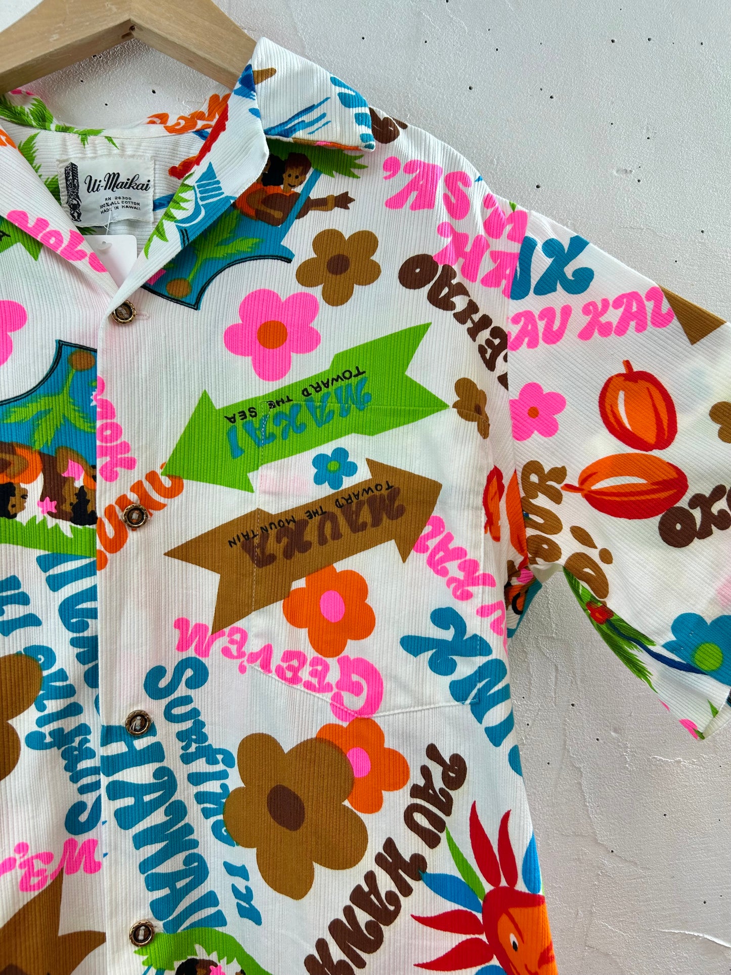 '60s Vintage Aloha Shirt MADE IN HAWAII 〜ui maikai〜 [D29993]