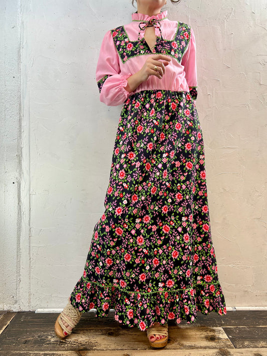 '70s Vintage Dress [J28692]