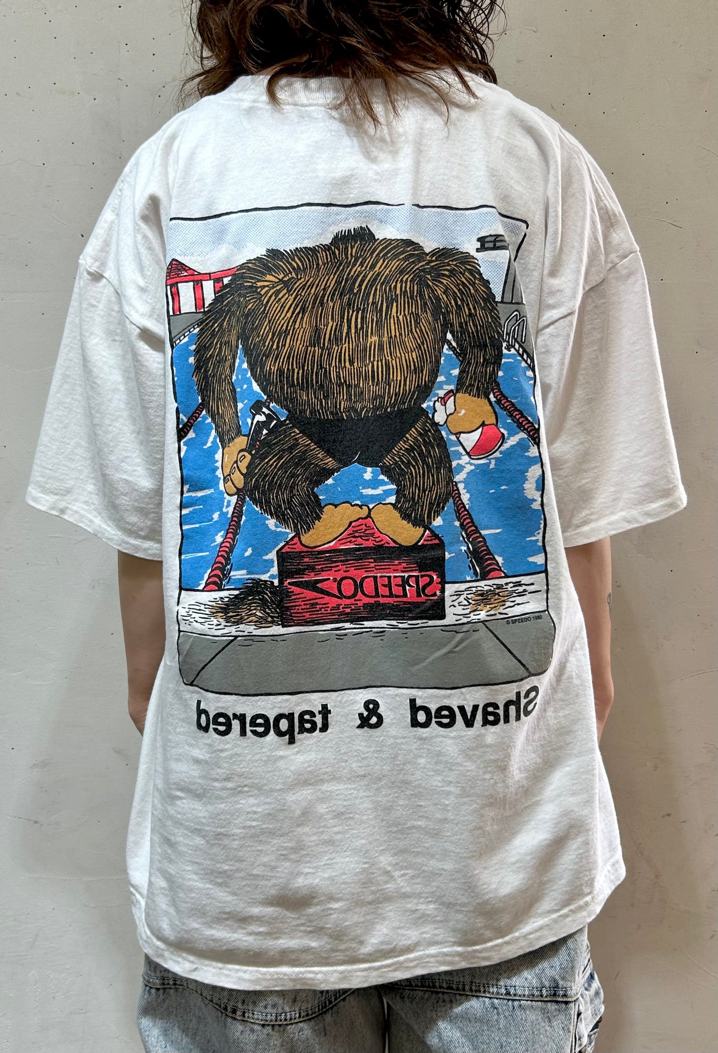 '90s Vintage Cotton T-Shirt MADE IN USA [D26876]