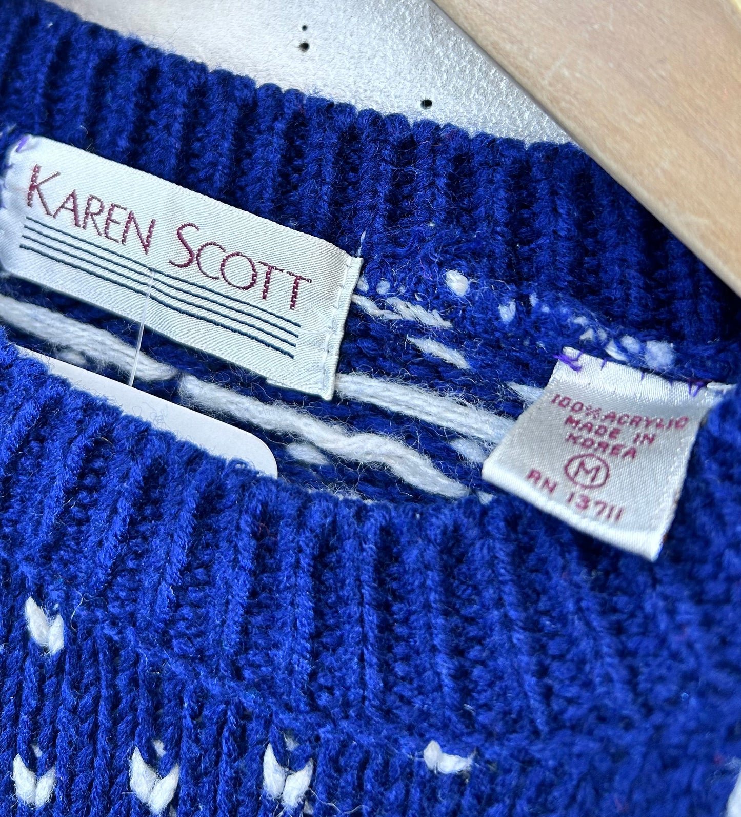 Vintage Knit Sweater  〜KAREN SCOTT〜[L29123]