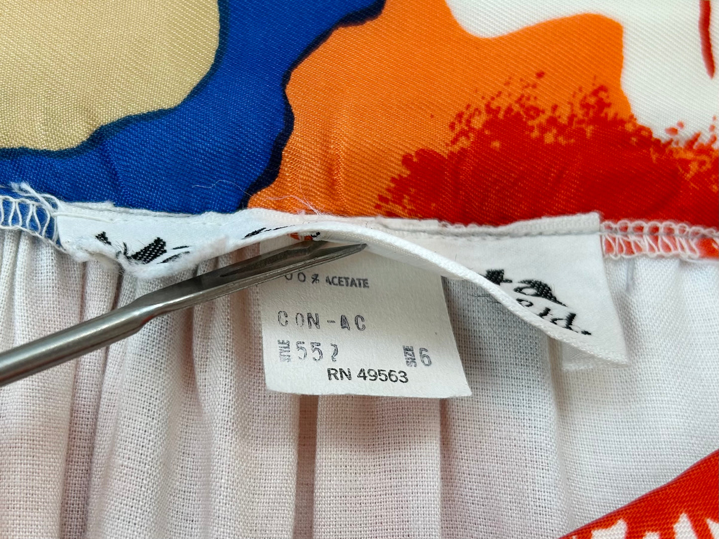 ’70s Vintage Skirt 〜Victor Costa〜 [D29991]