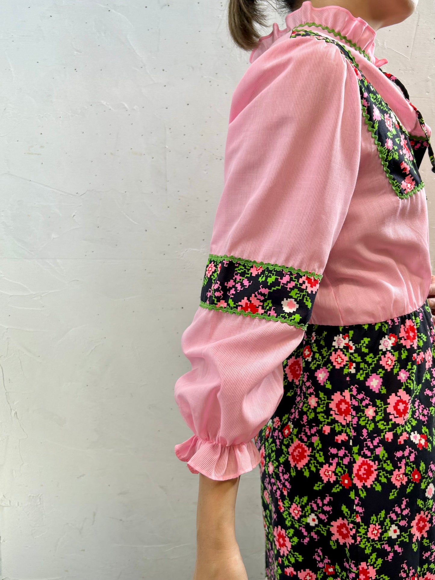 '70s Vintage Dress [J28692]