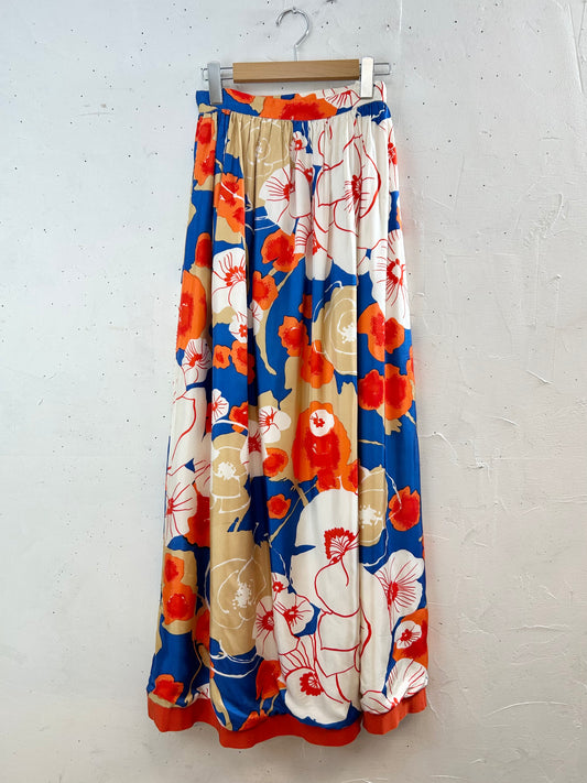 ’70s Vintage Skirt 〜Victor Costa〜 [D29991]