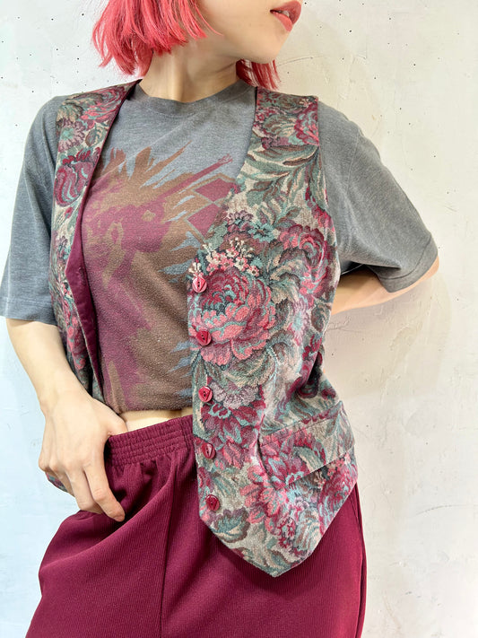 Vintage Flower Vest [I24982]