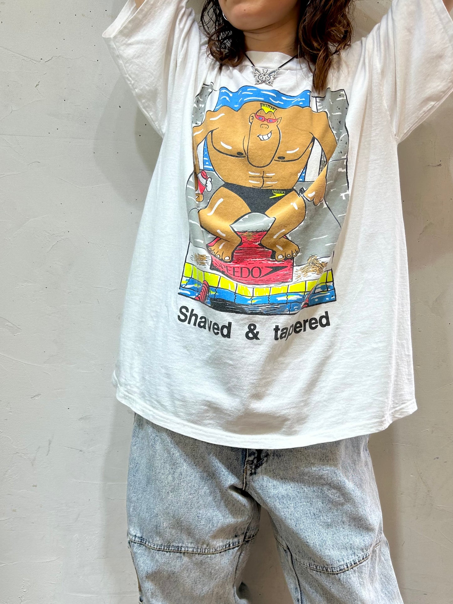 '90s Vintage Cotton T-Shirt MADE IN USA [D26876]