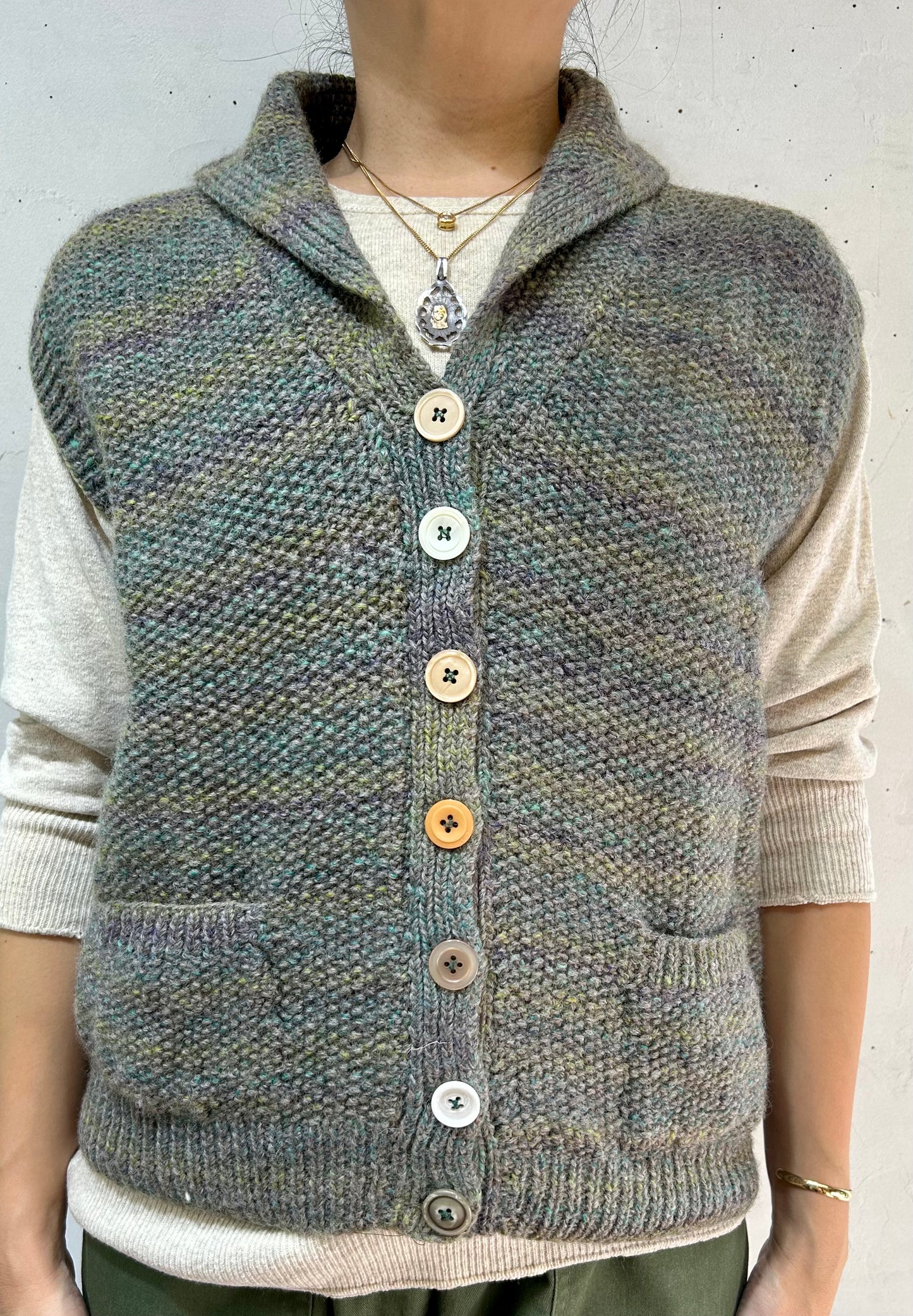 Vintage Knit Vest [J25315]