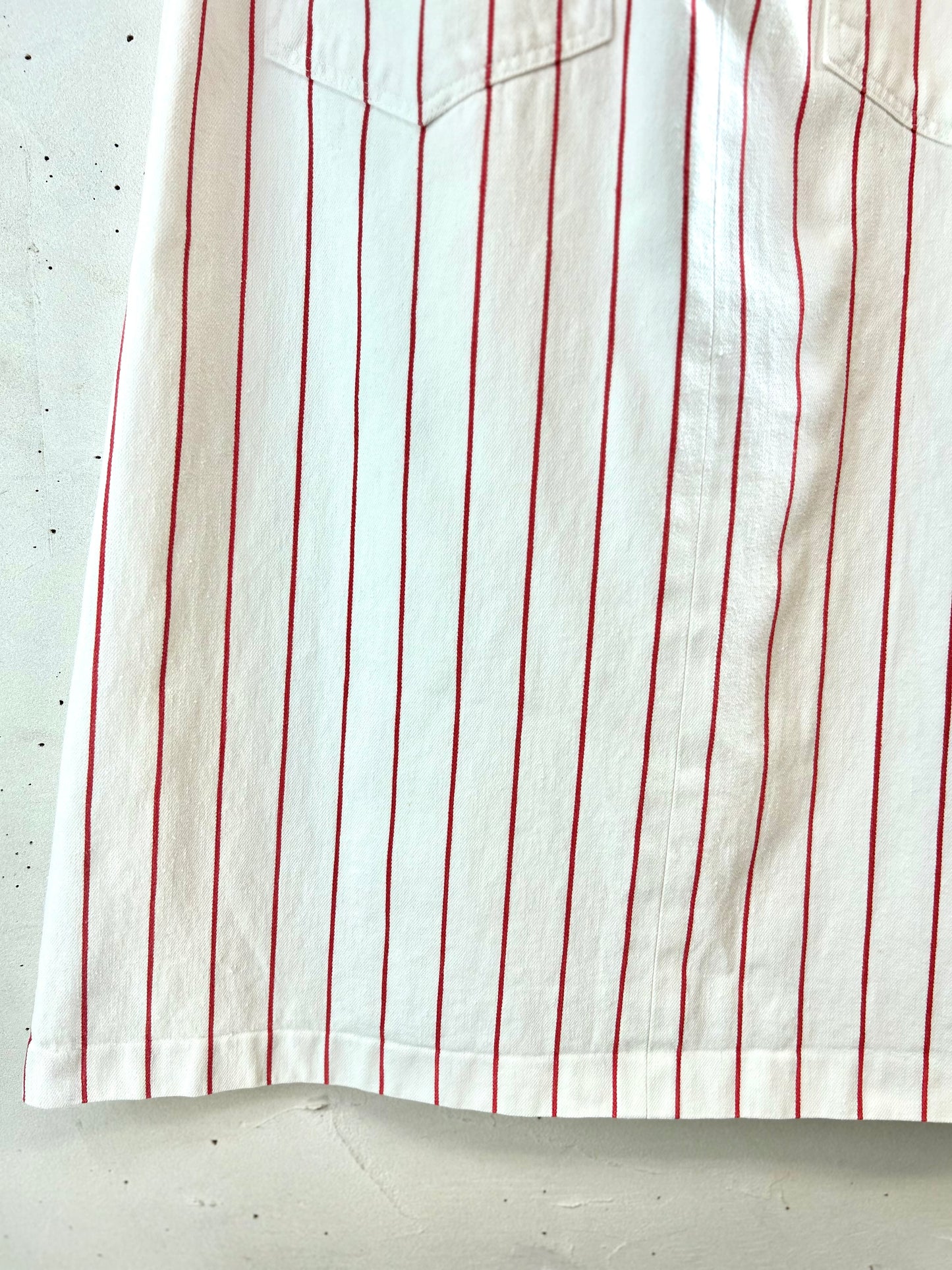 Vintage White Denim Skirt [E30210]