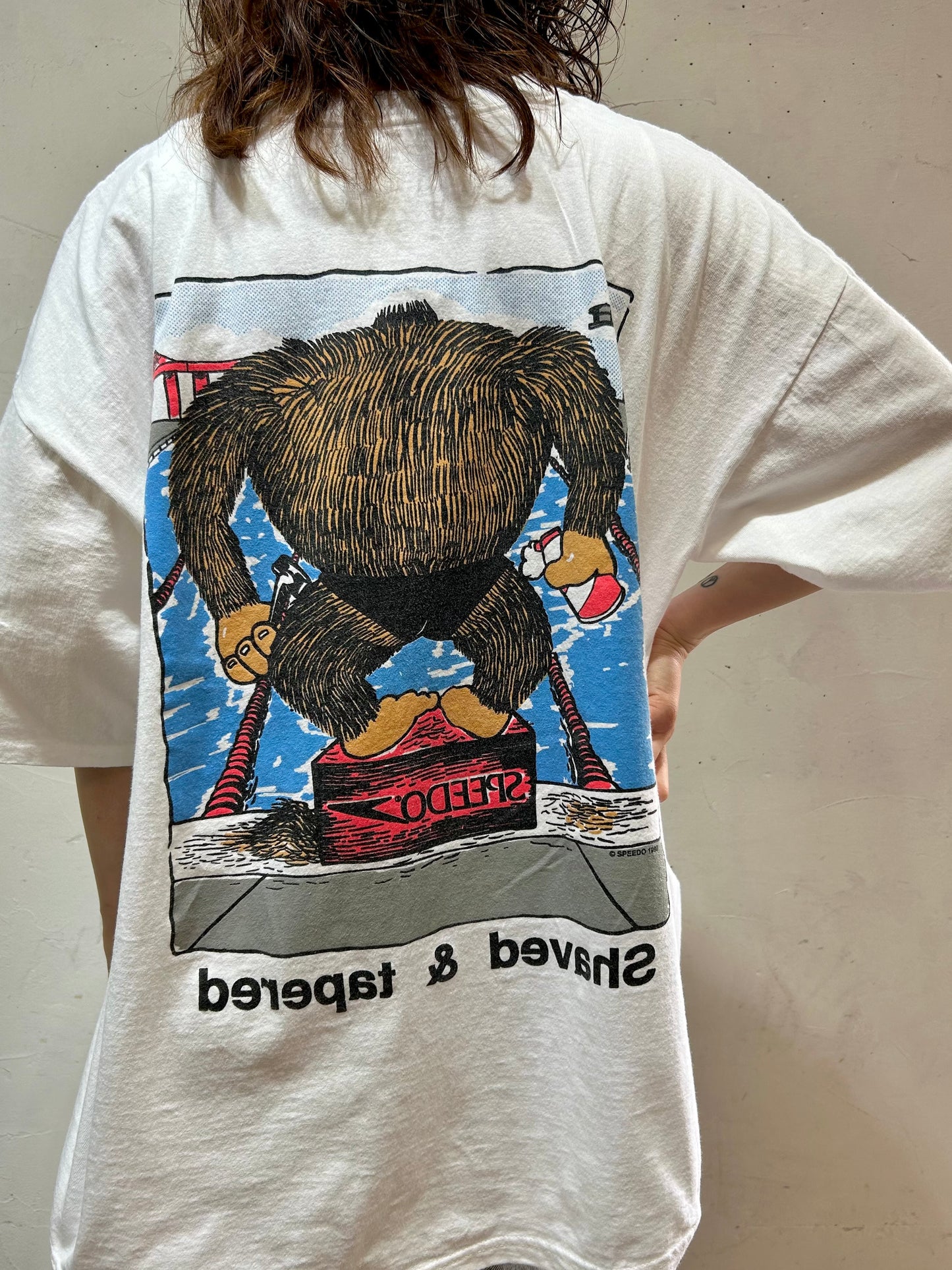 '90s Vintage Cotton T-Shirt MADE IN USA [D26876]